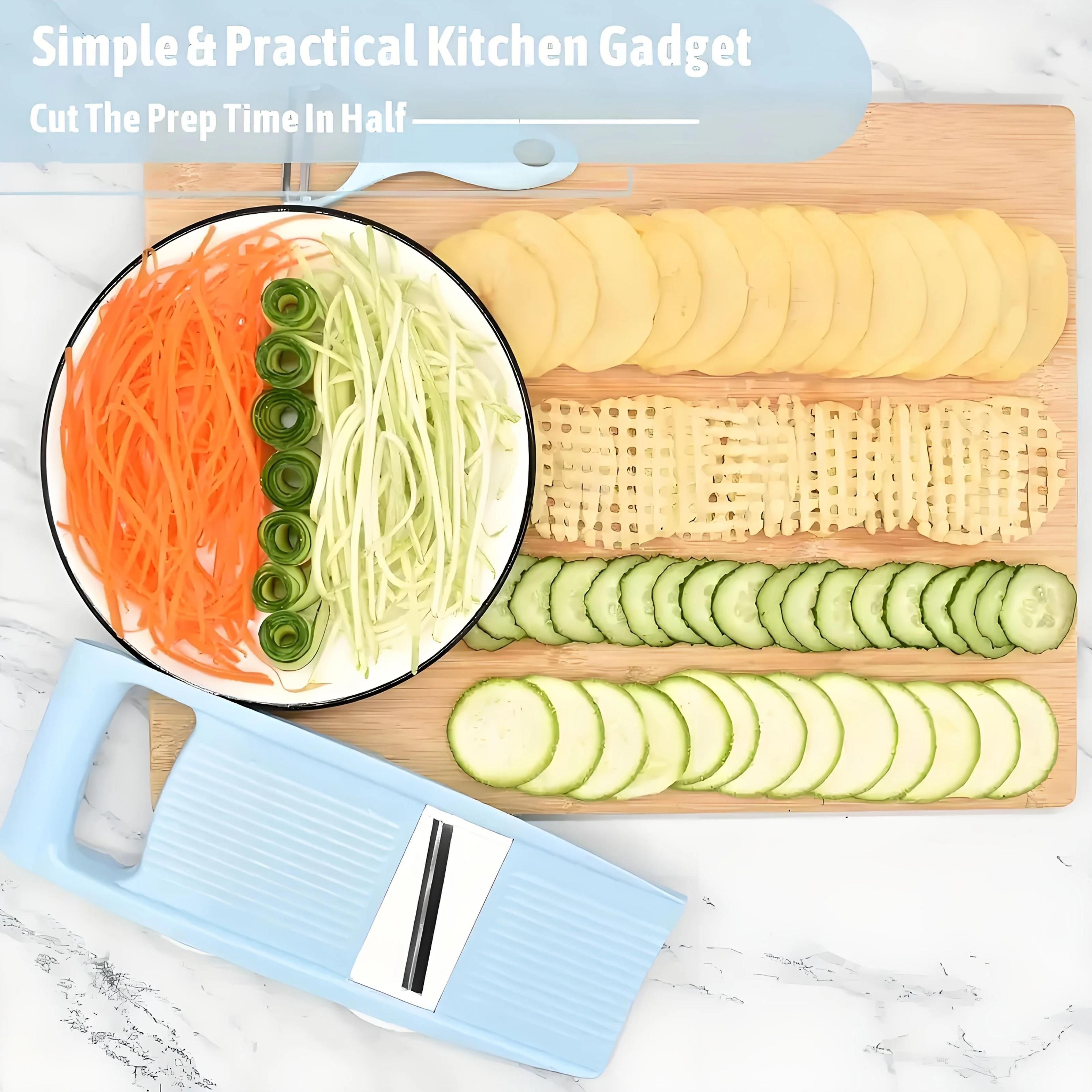 5 In 1 Vegetable Slicer Manual Fruit And Vegetable Grater Kitchen Prep Tool 5