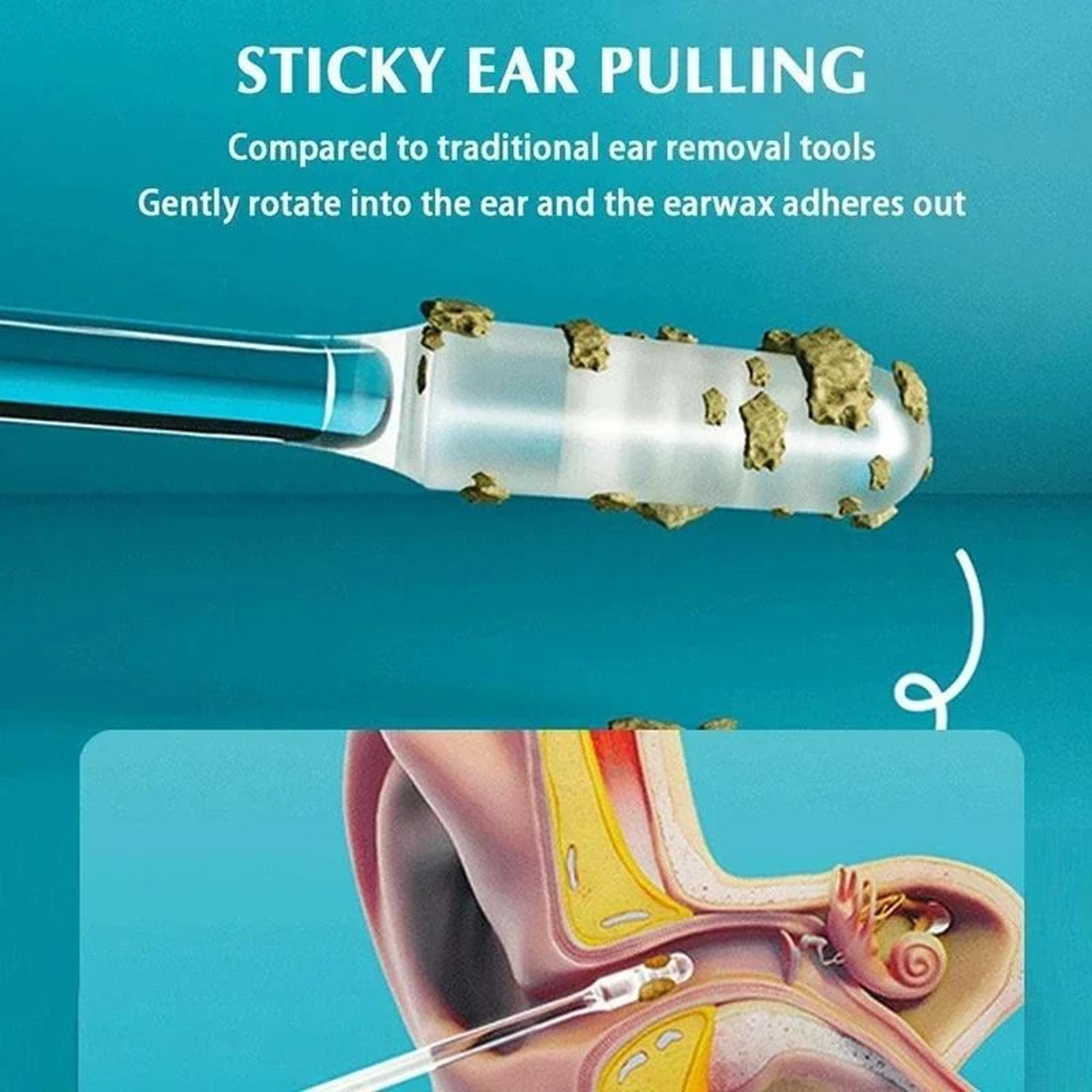 24 PCS Sticky Silicone Ear Wax Remover Disposable Ear Pick Set For Kids And Adults 3