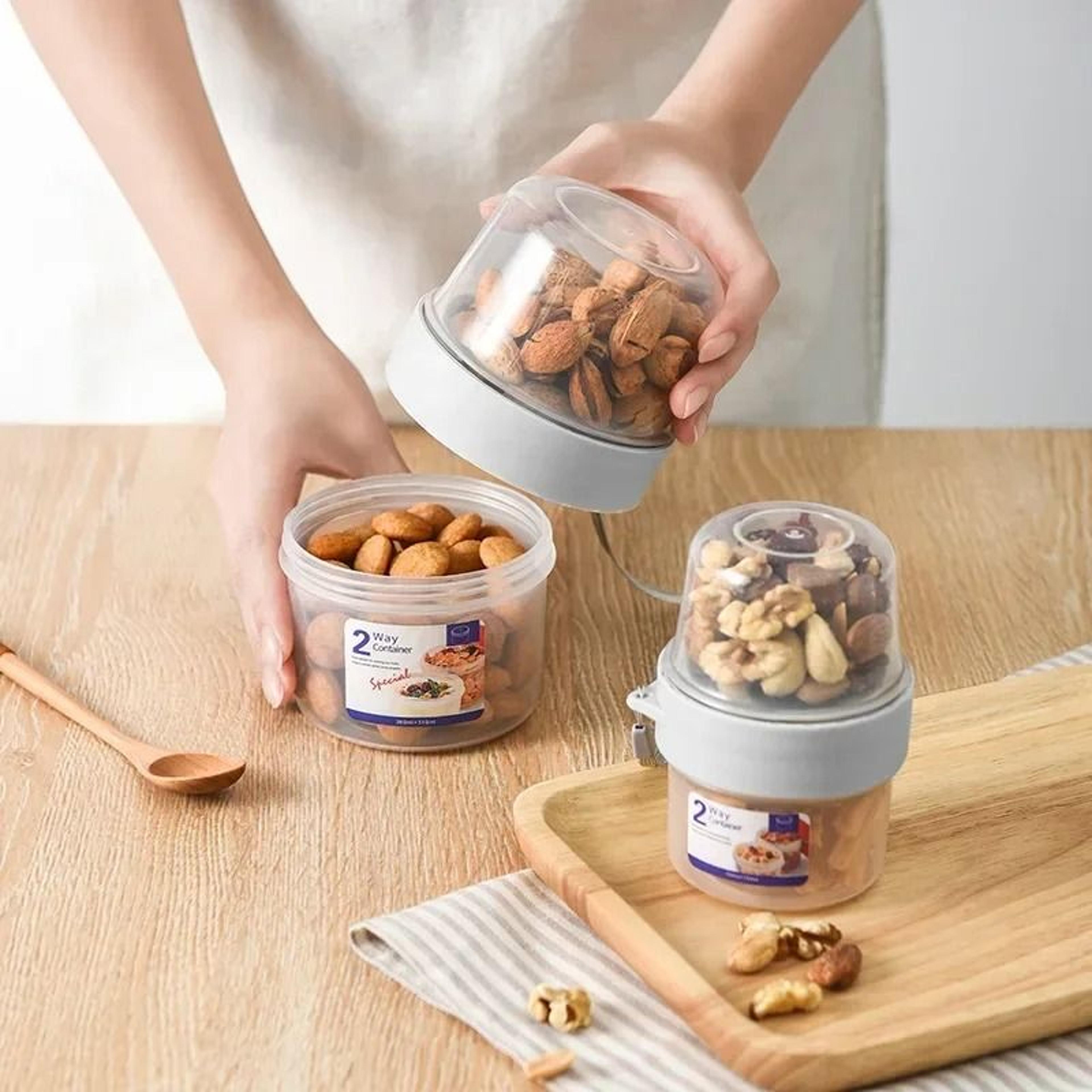 Portable Breakfast Bowl With Lid And Fork Yogurt Oatmeal Salad Lunch Cup 1