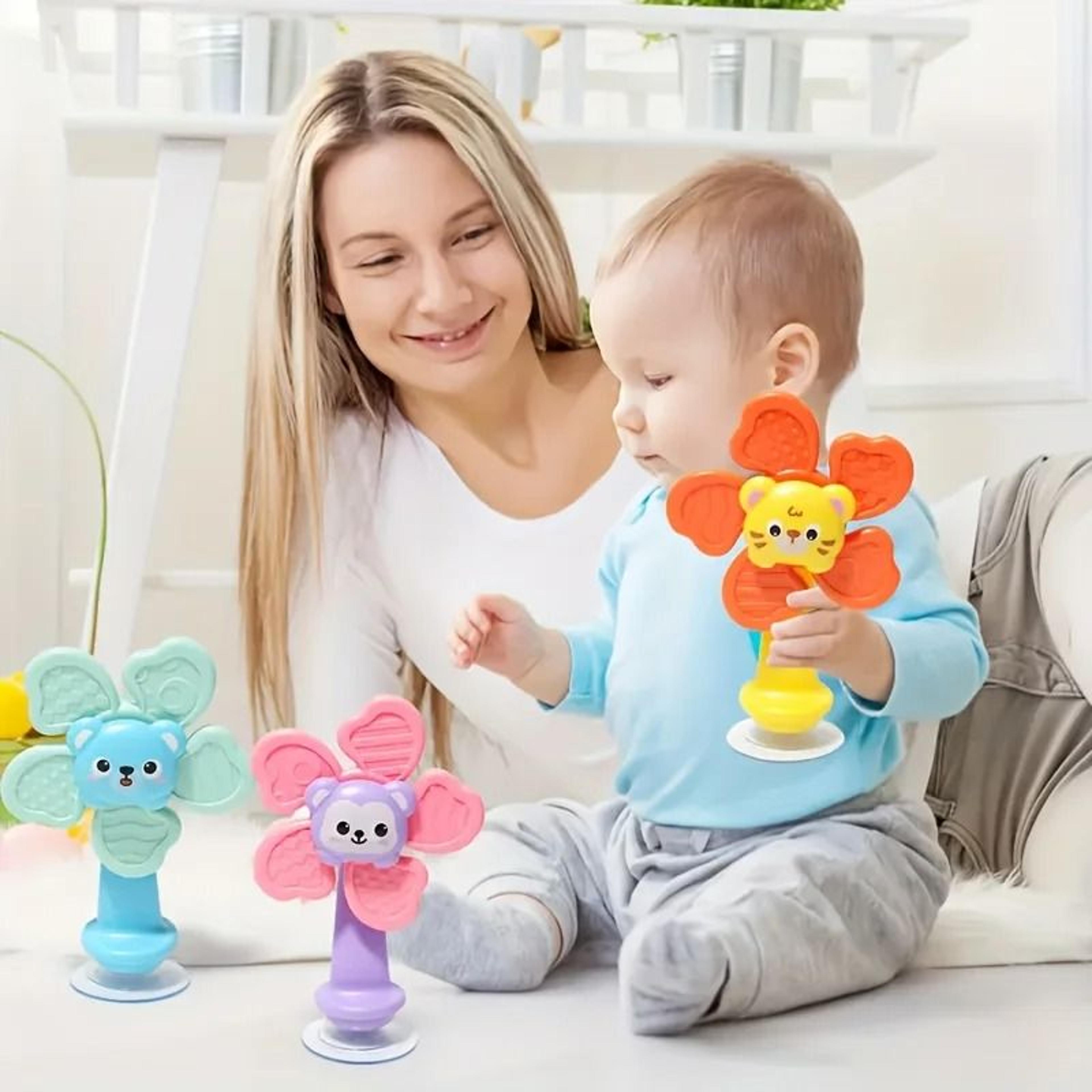 Baby Suction Spinner Sensory Toy ABS Resin Fidget For Infants And Toddlers 3