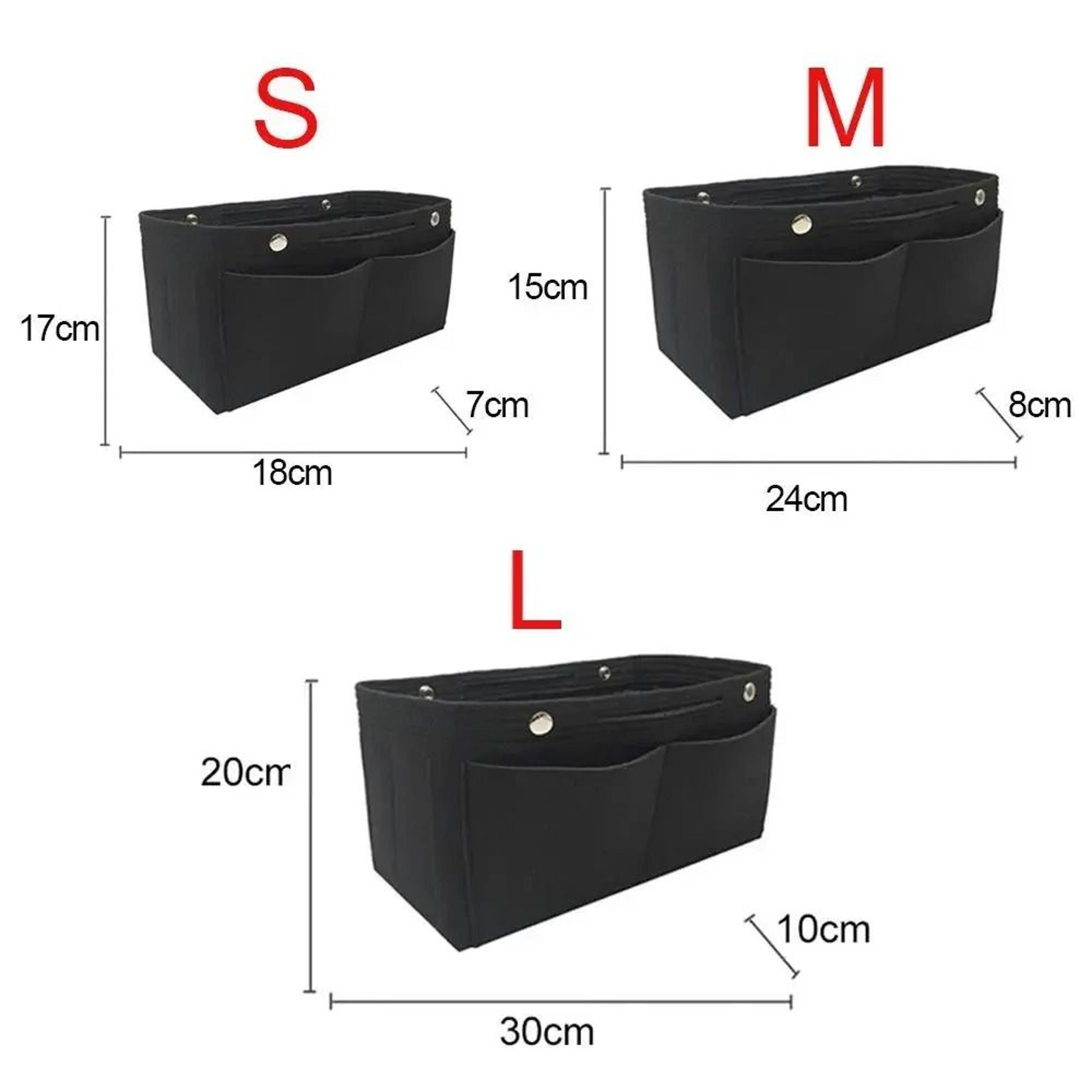 Felt Handbag Organizer Insert Travel Purse Liner With Multiple Pockets 12