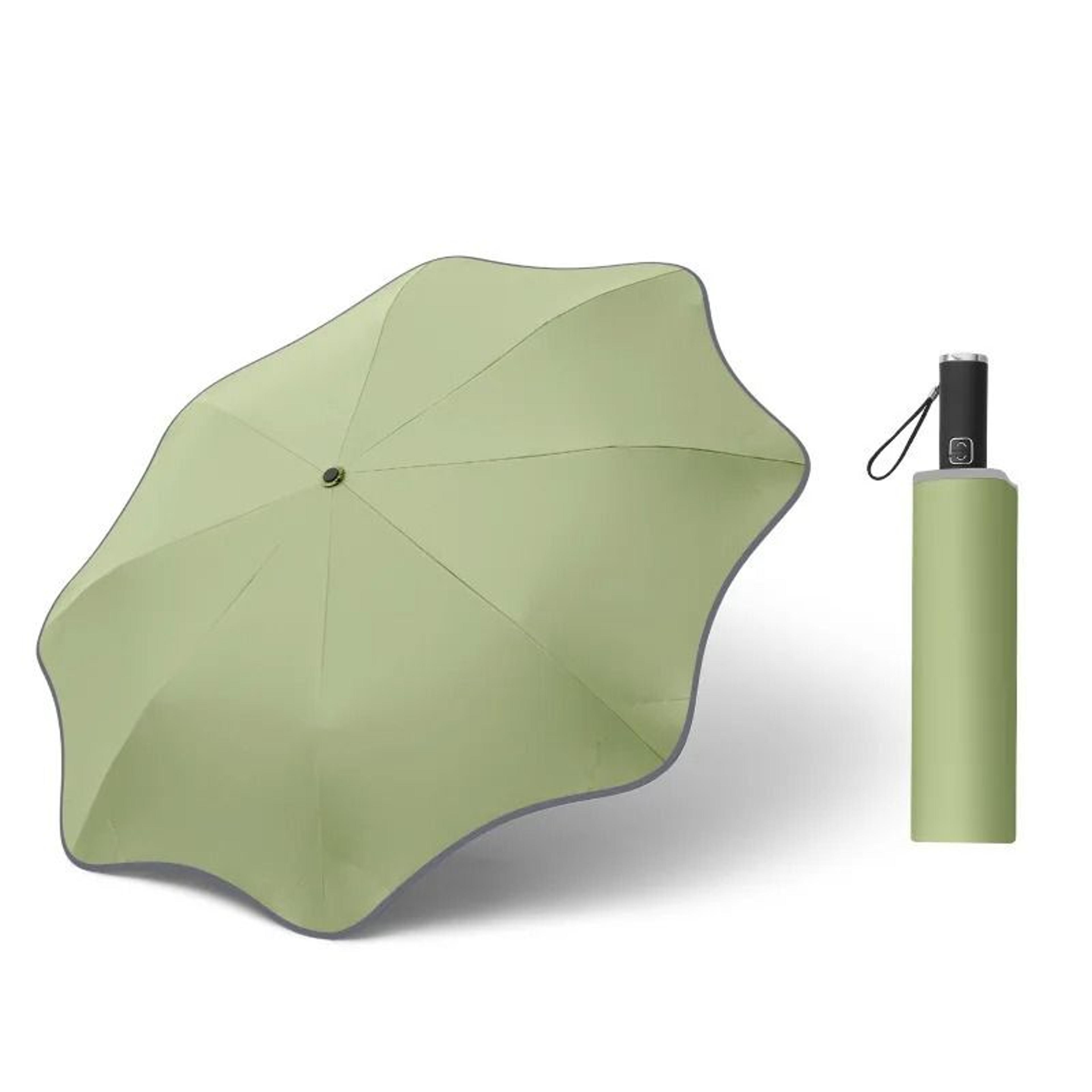 Fully Automatic Compact Umbrella With Reflective Edges And Rounded Corners 1