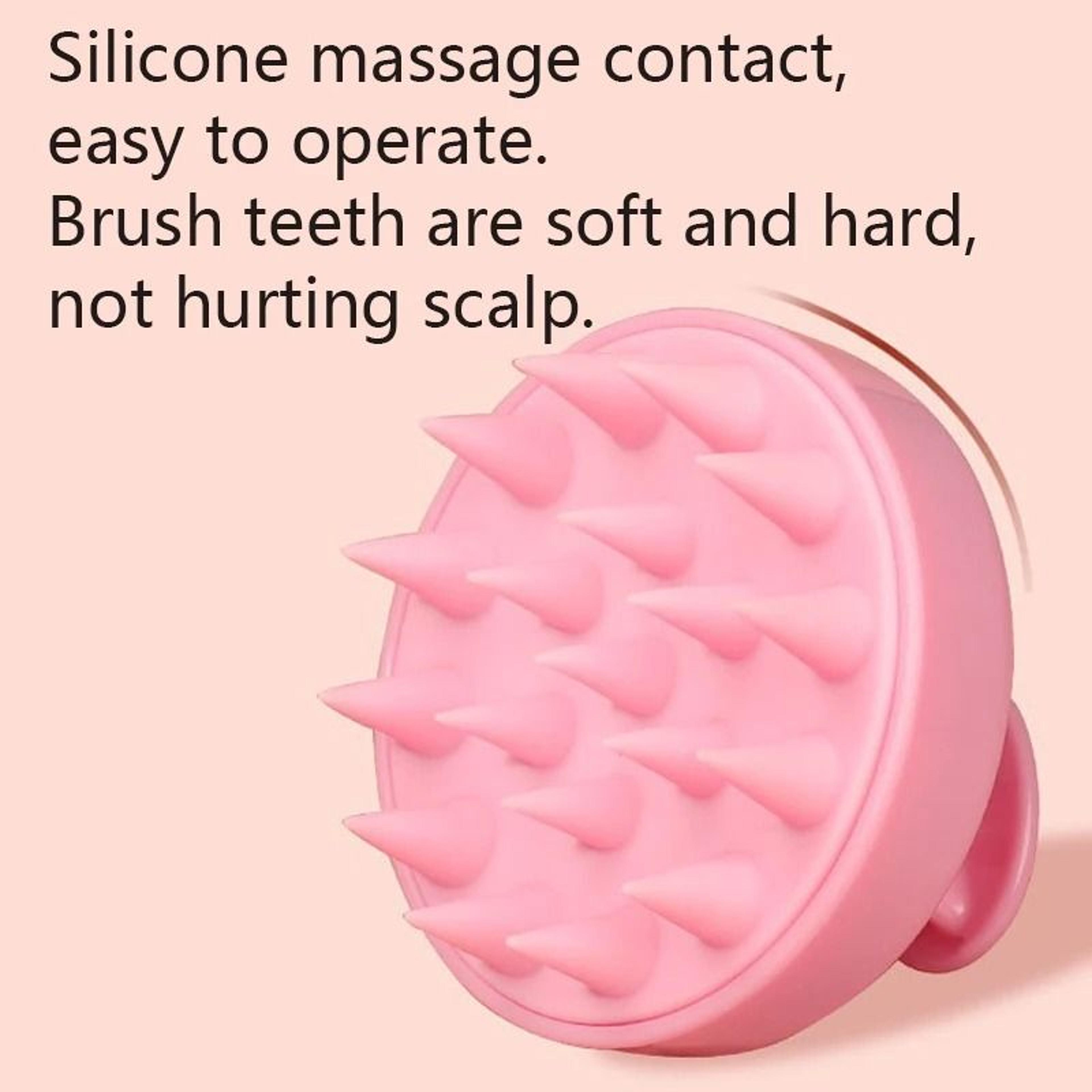 Silicone Scalp Scrubber Shampoo Brush For Deep Hair Cleansing 10