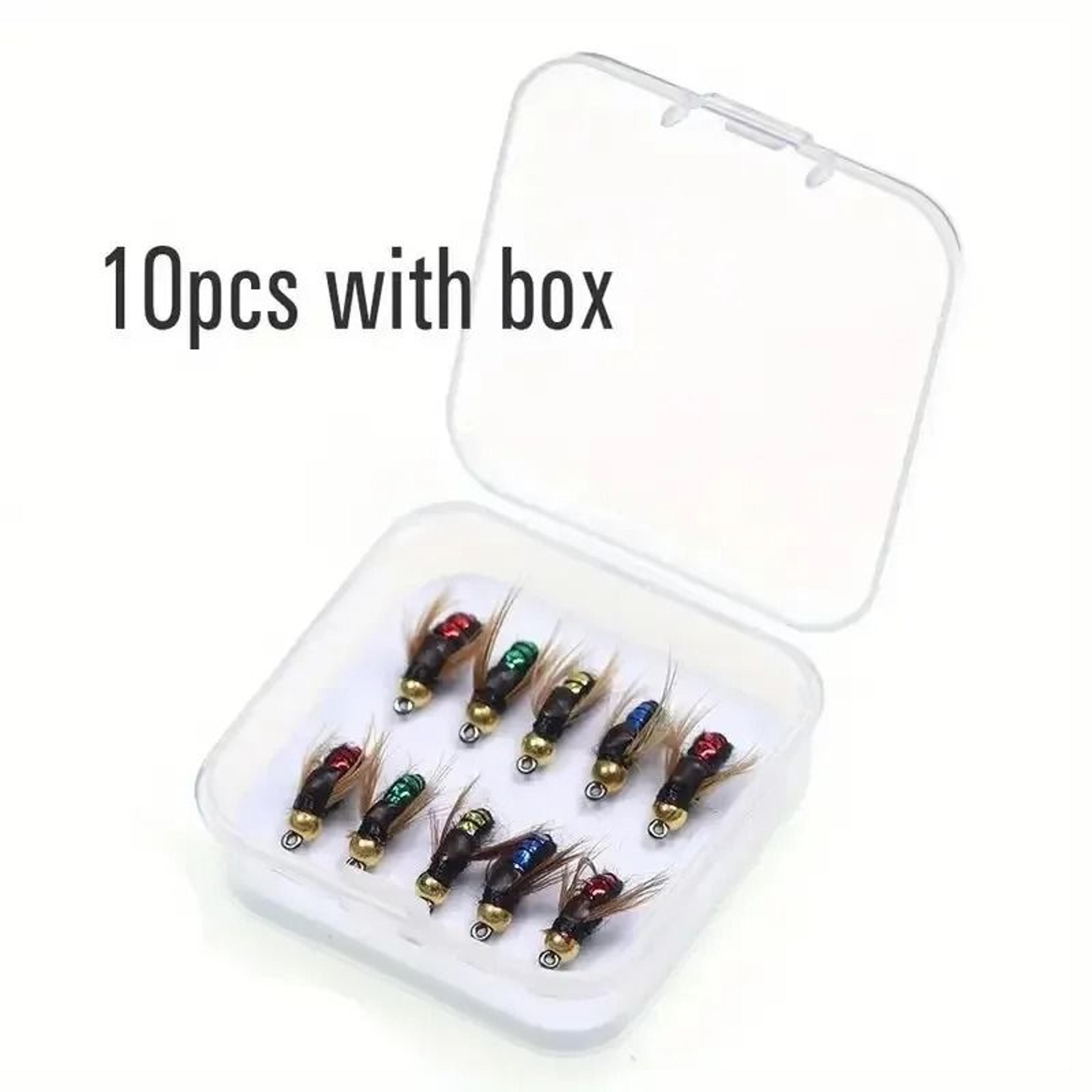 Brass Bead Head Scud Fly Artificial Insect Fishing Lure Set 2