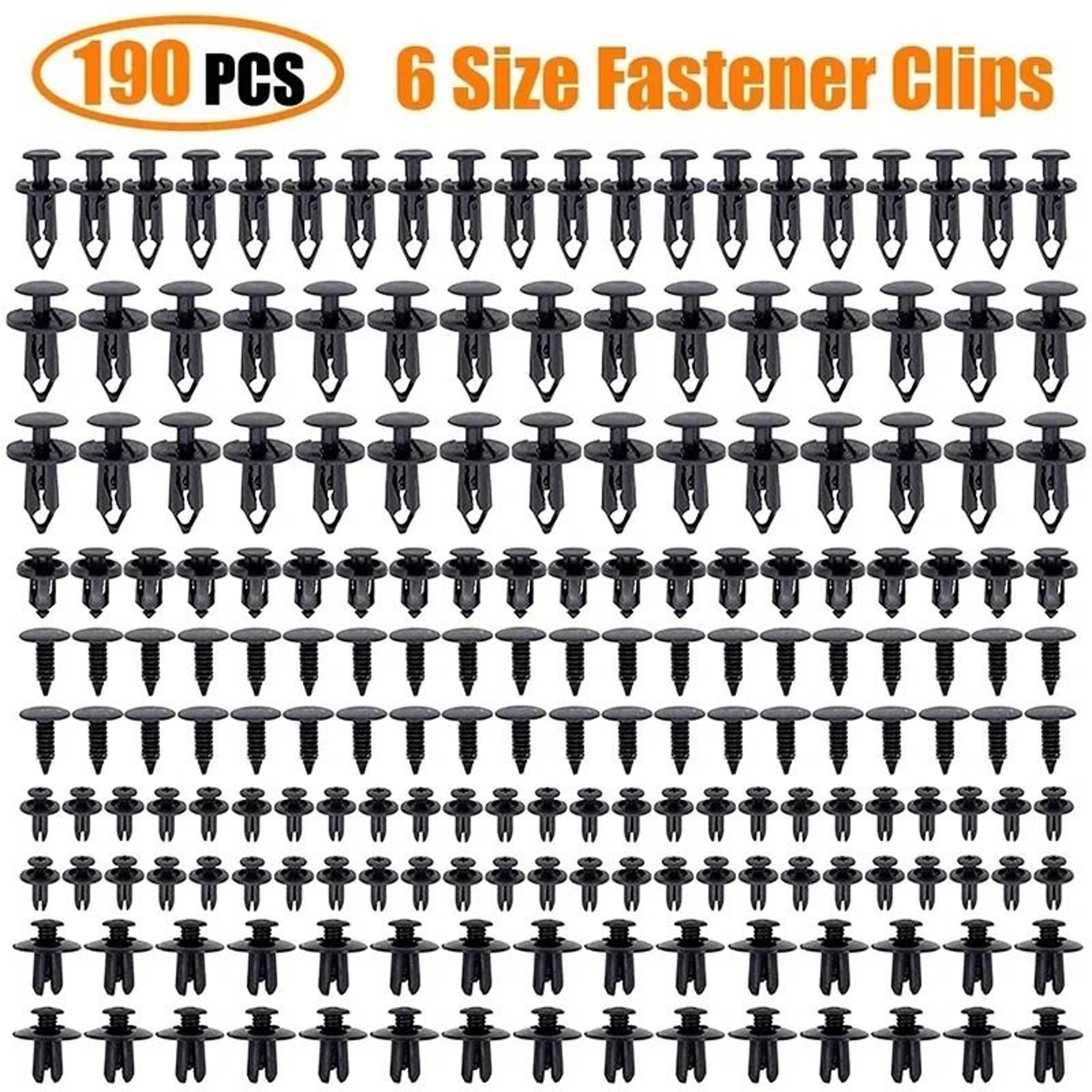 Car Trim Fasteners Push Rivets Kit ABS Plastic Interior Clips Set 0