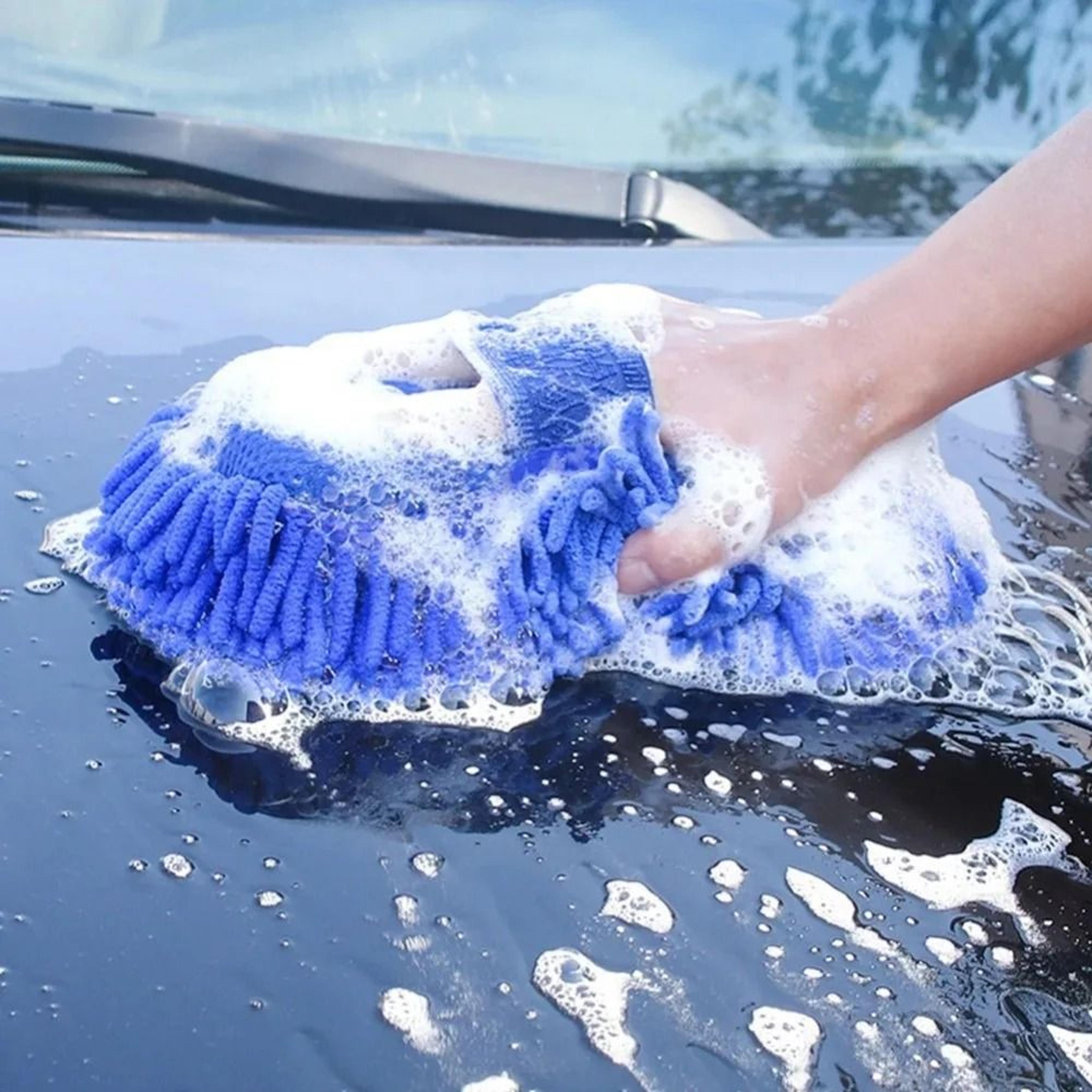 1 PC Scratch Free Microfiber Car Wash Sponge Polishing Cleaning Pad 5