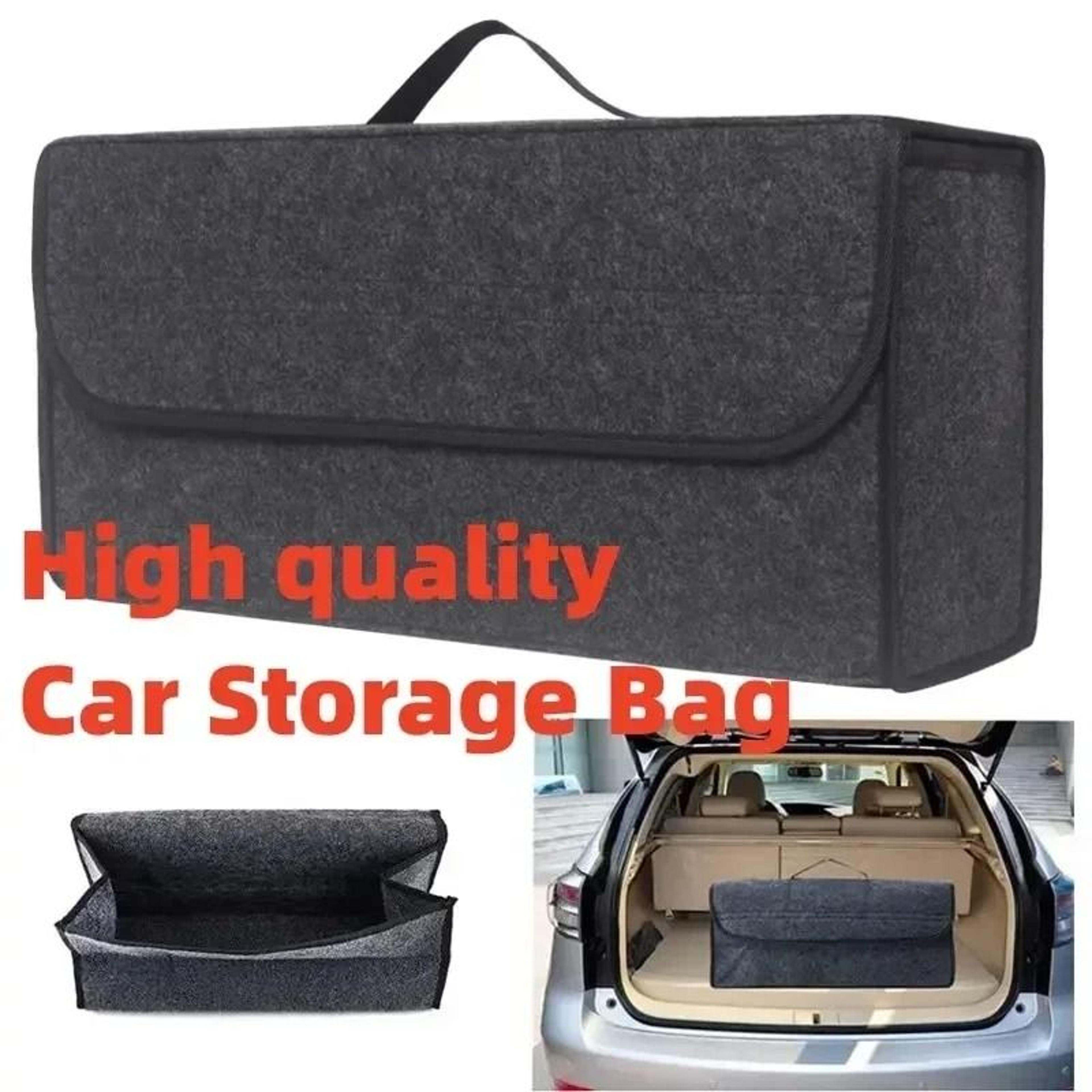 Anti Slip Felt Car Trunk Organizer Large Capacity Storage Box 5