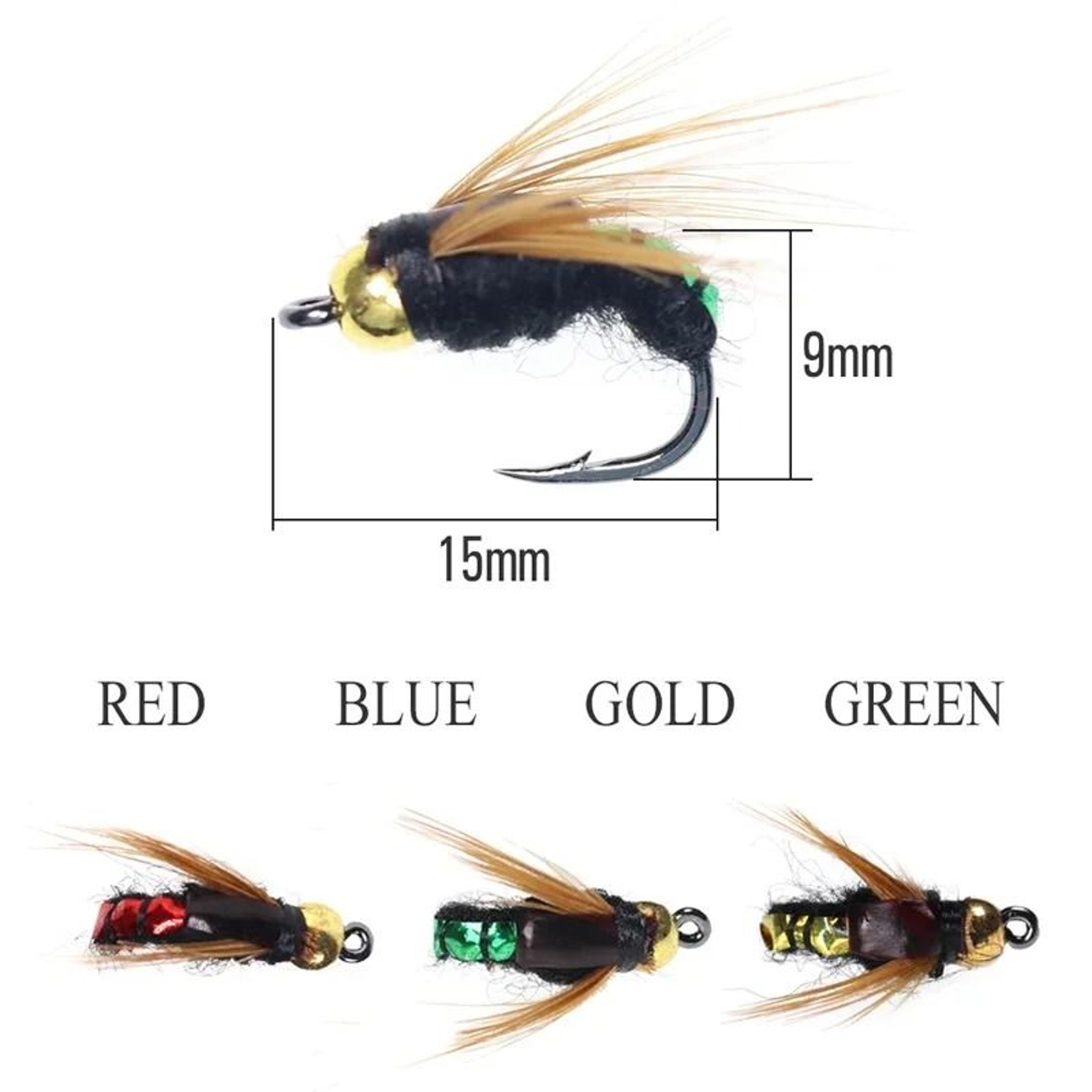 Premium Fly Fishing Flies Kit Artificial Trout Scud Worm Lure Set 0