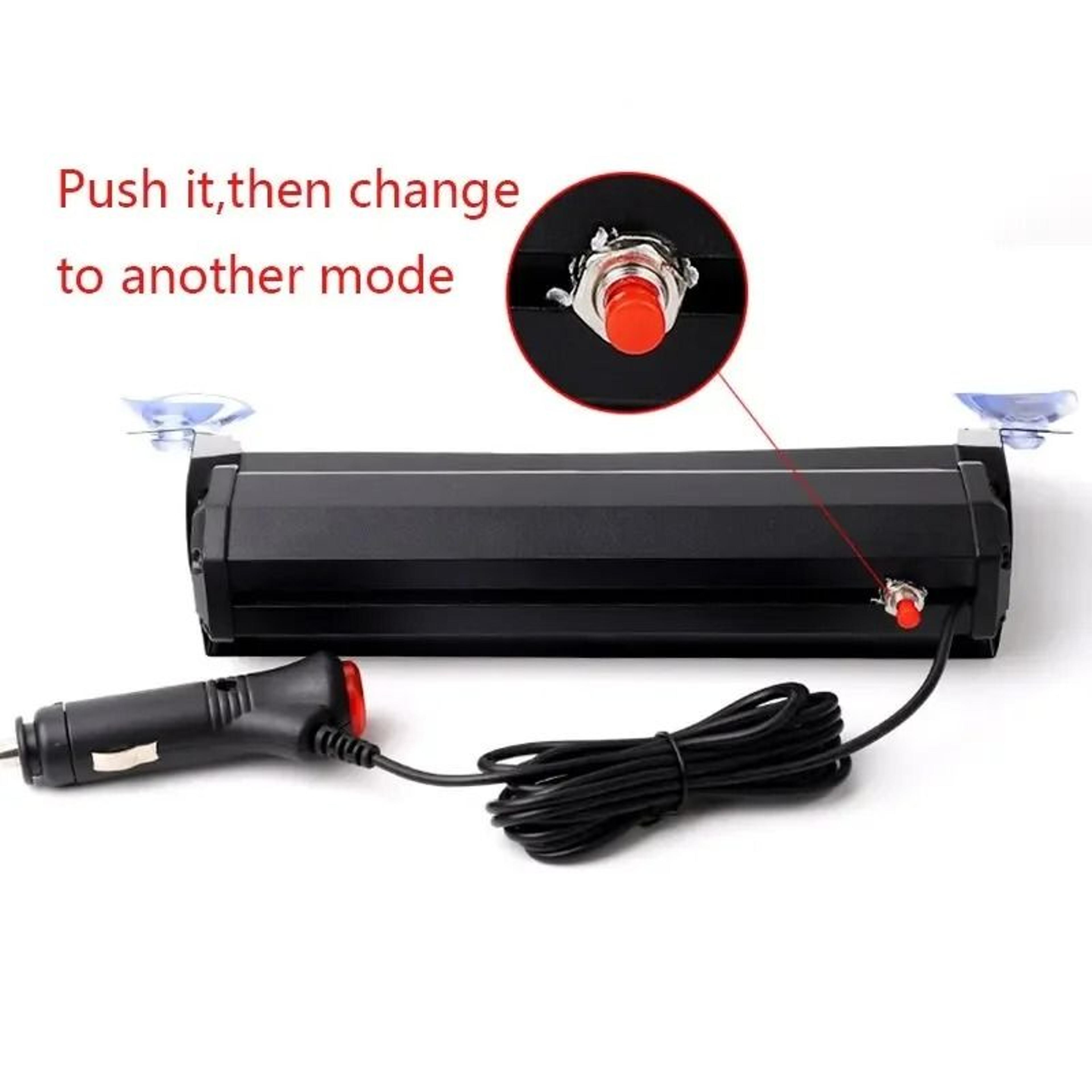Car Emergency Strobe Light 8 LED Red Blue Warning Beacon 6