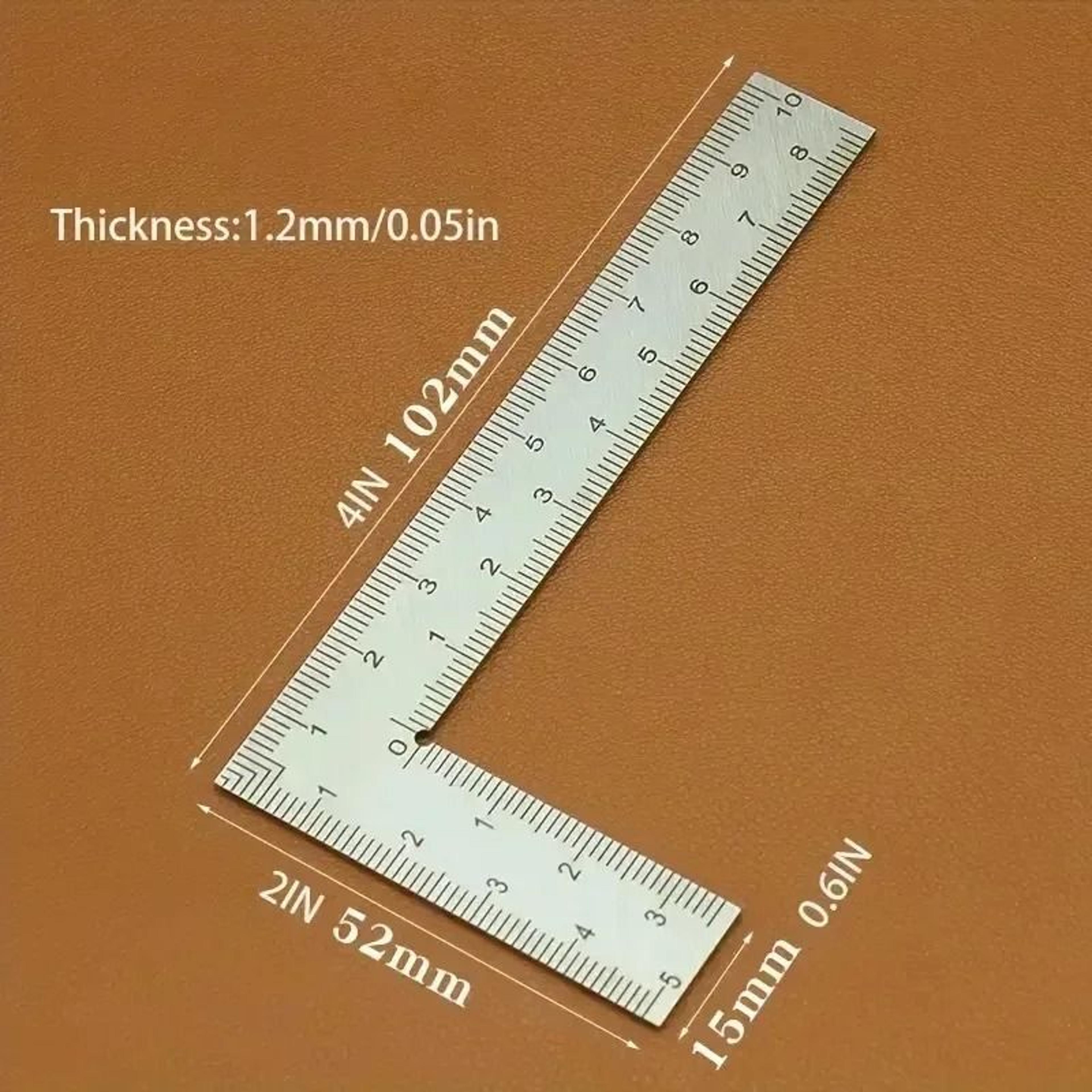 Mini Stainless Steel L Shaped Ruler Precision Corner Gauge 4