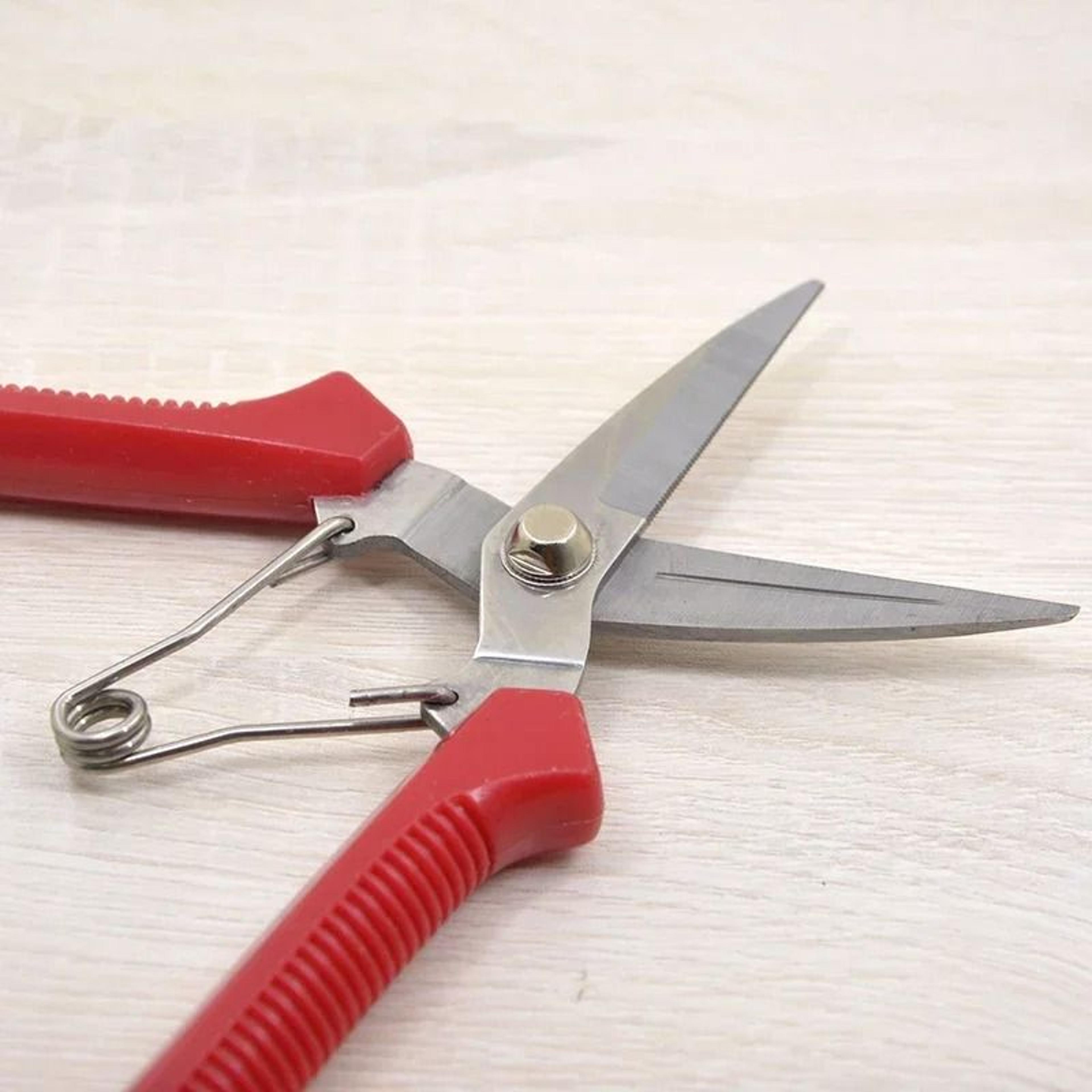 Stainless Steel Pruning Shears Straight Blade Garden Scissors 3