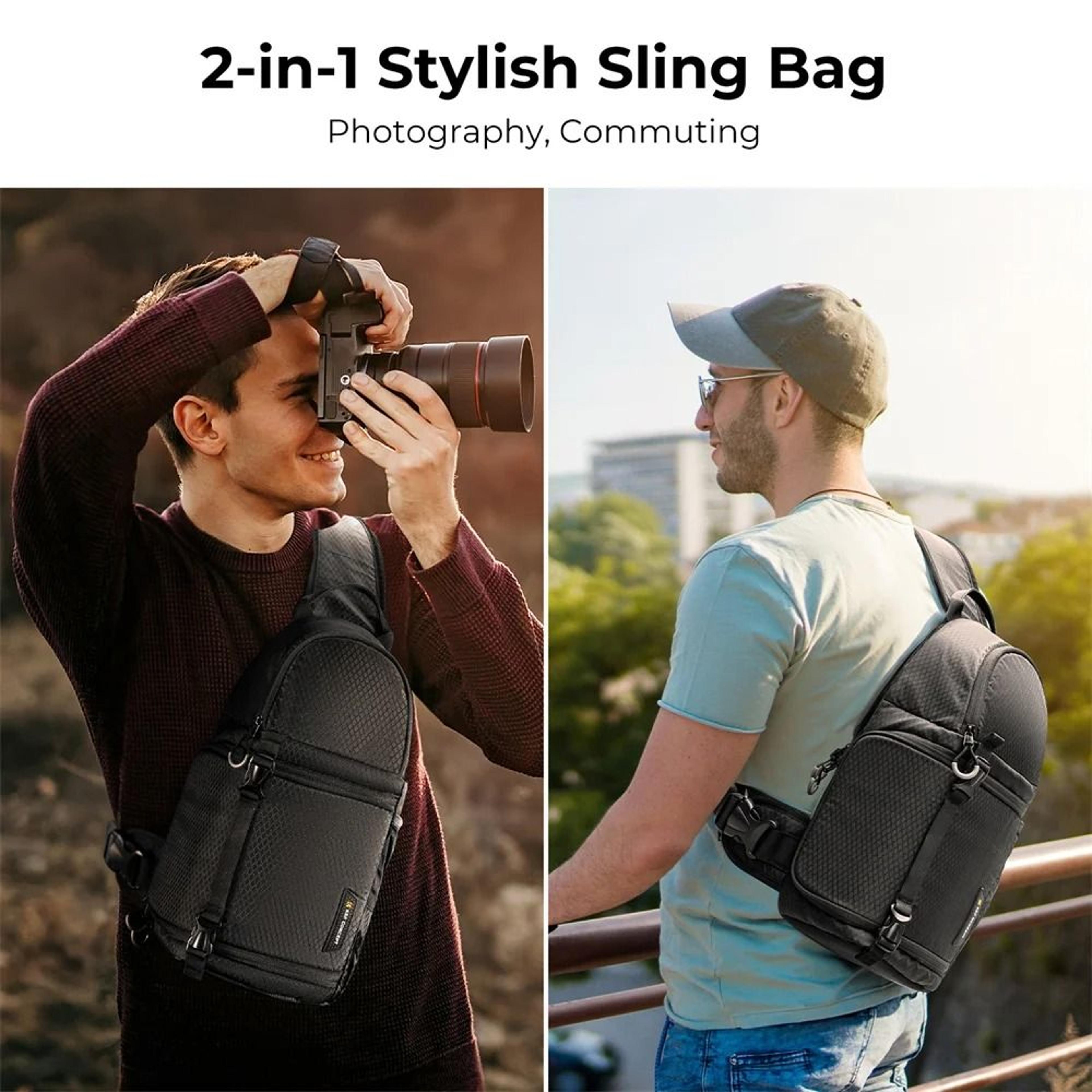 K And F Concept Waterproof Camera Backpack Sling Bag 10L For DSLR And Mirrorless Cameras 9