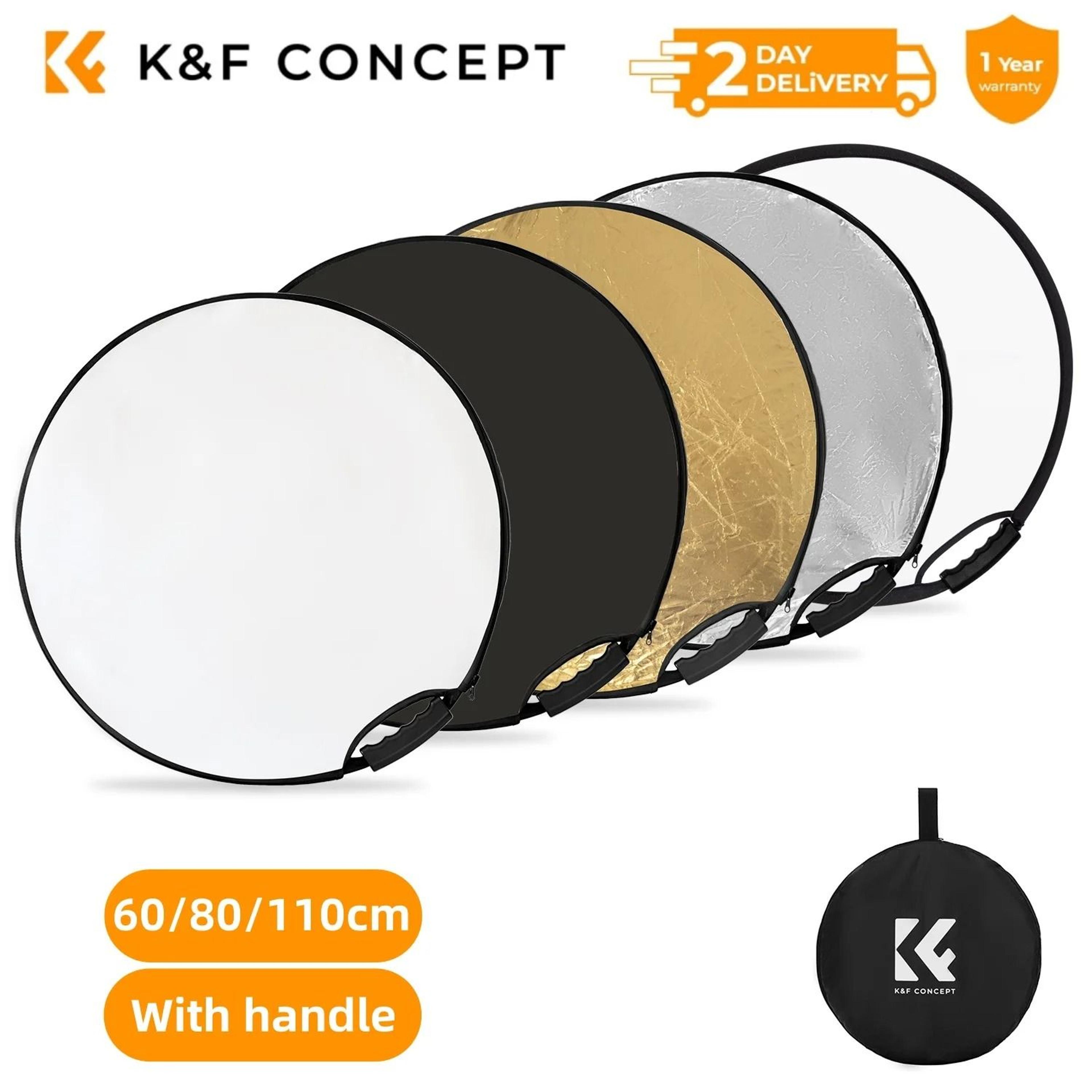 K And F Concept 5 In 1 Photography Light Reflector With Handle And Translucent Panel 0