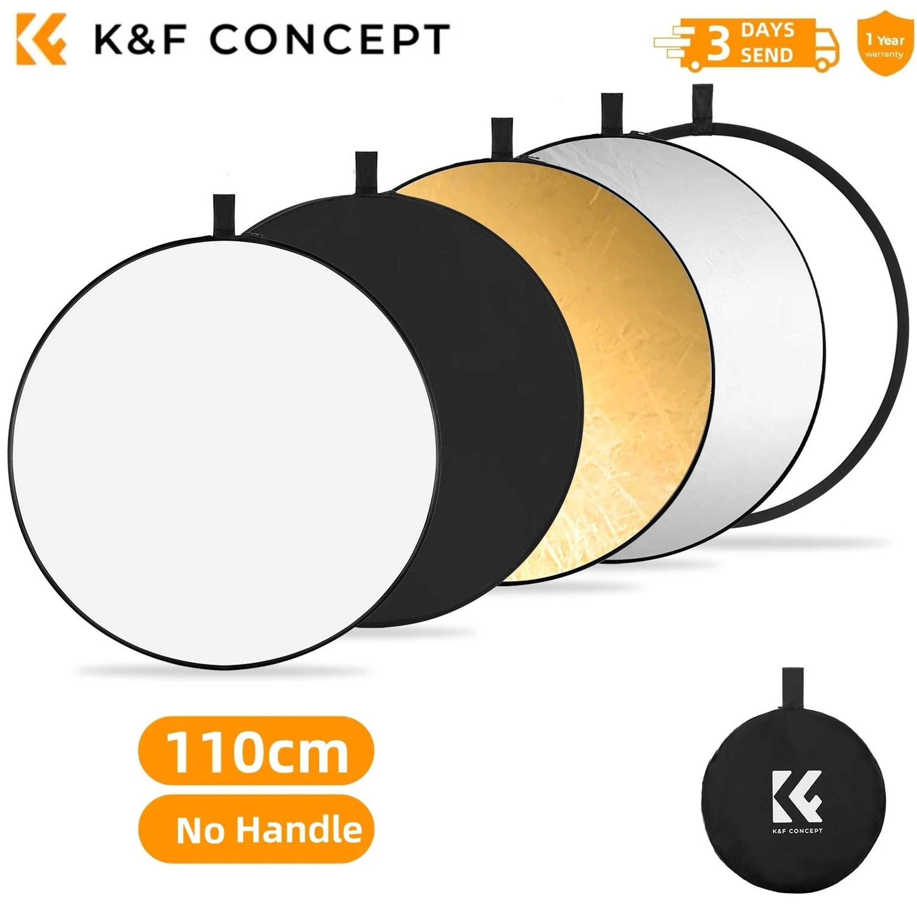 K And F Concept 5 In 1 Photography Light Reflector With Handle And Translucent Panel 5