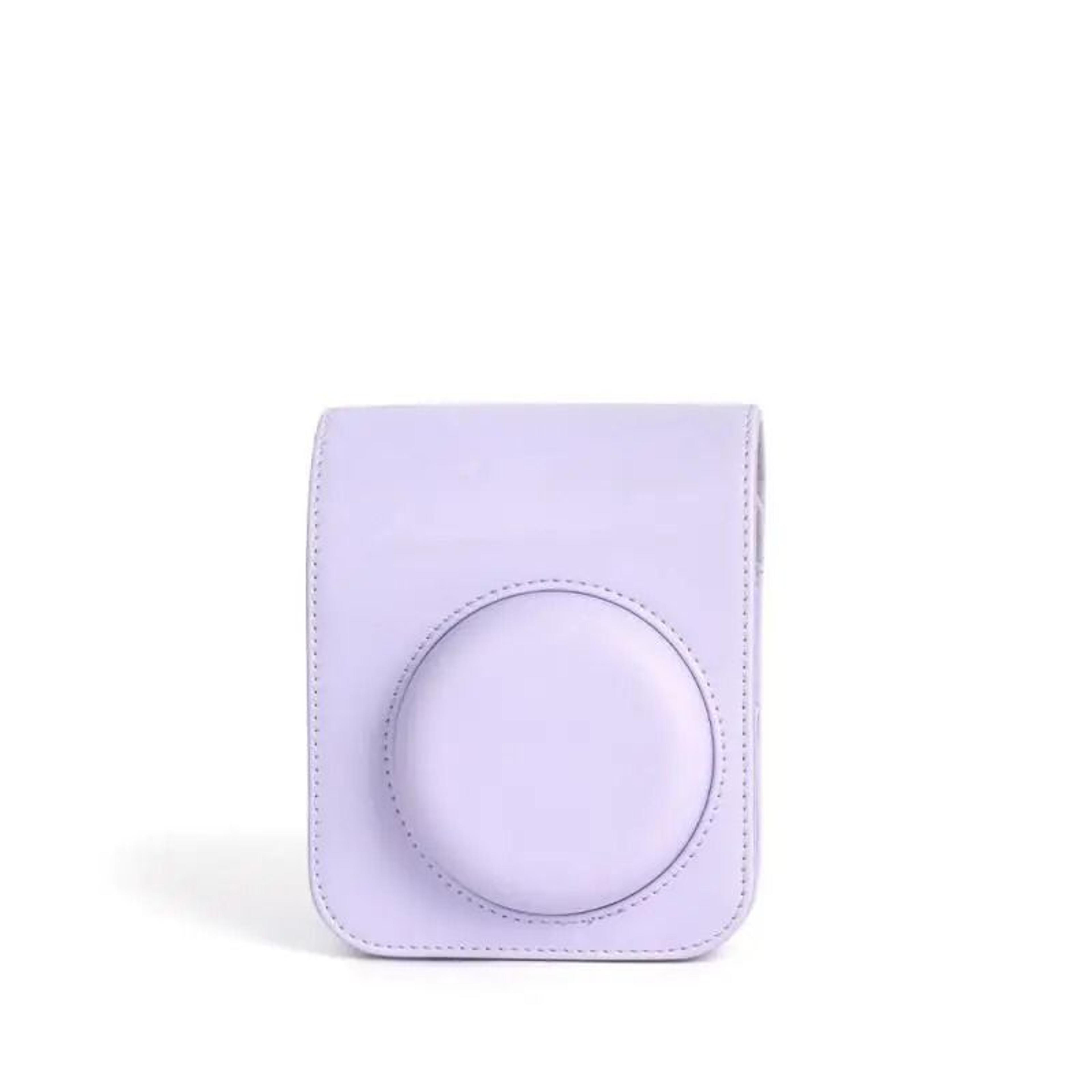 PU Leather Protective Camera Case For Instax Mini 12 With Shoulder Strap 3
