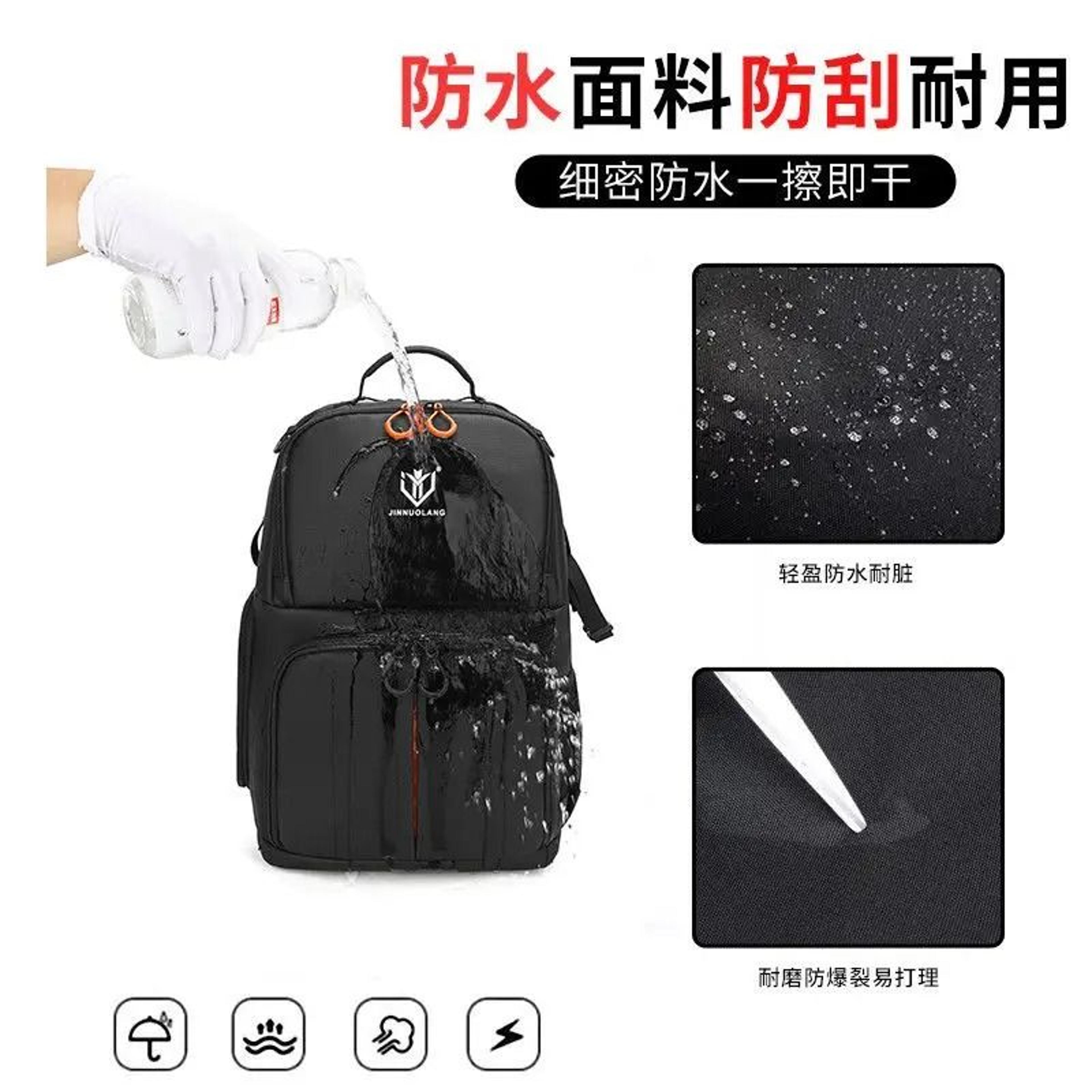 Waterproof DSLR Camera Backpack With Tripod Holder For Travel Photography 5