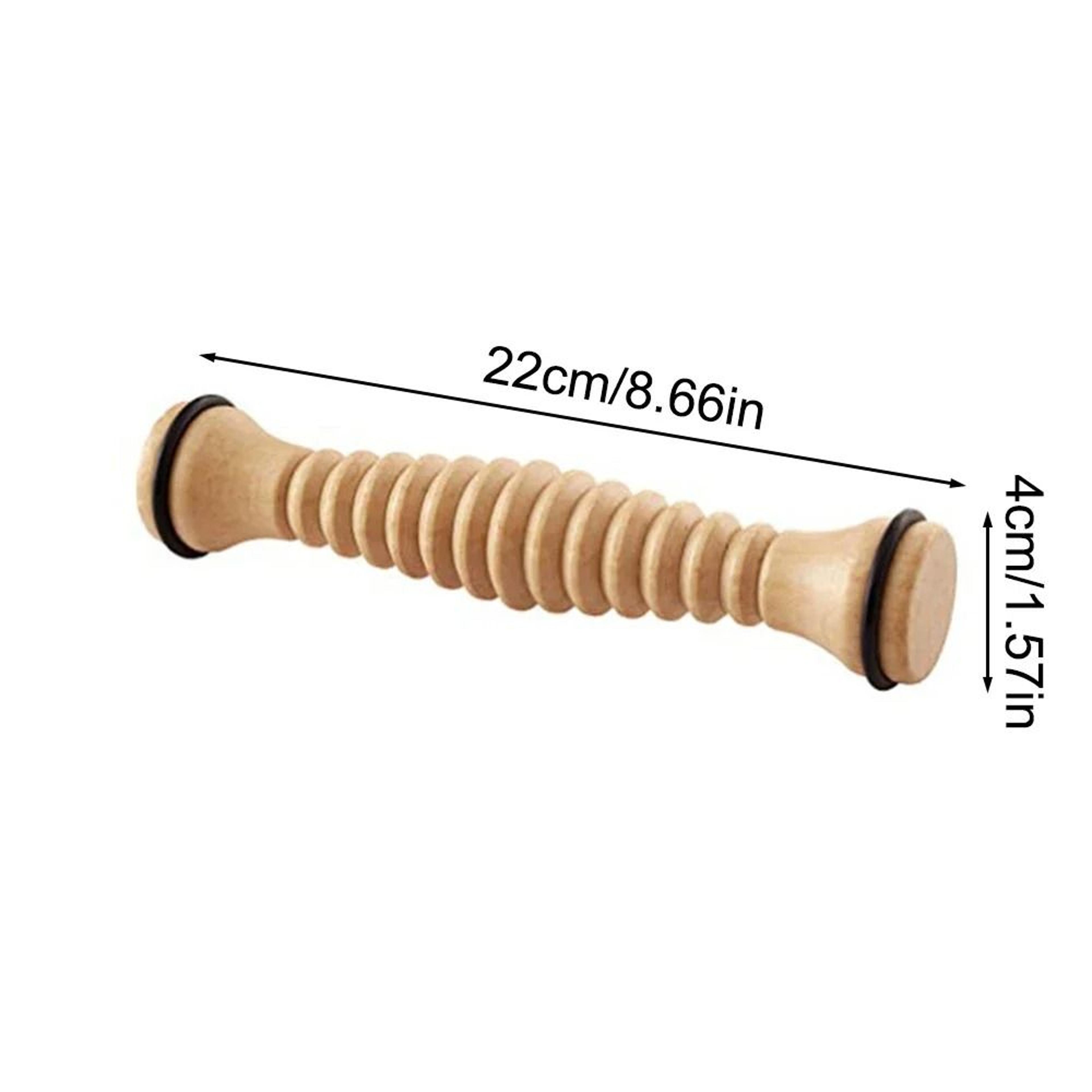 Wooden Foot Roller Massager For Plantar Fasciitis Deep Tissue Stress Relief 2