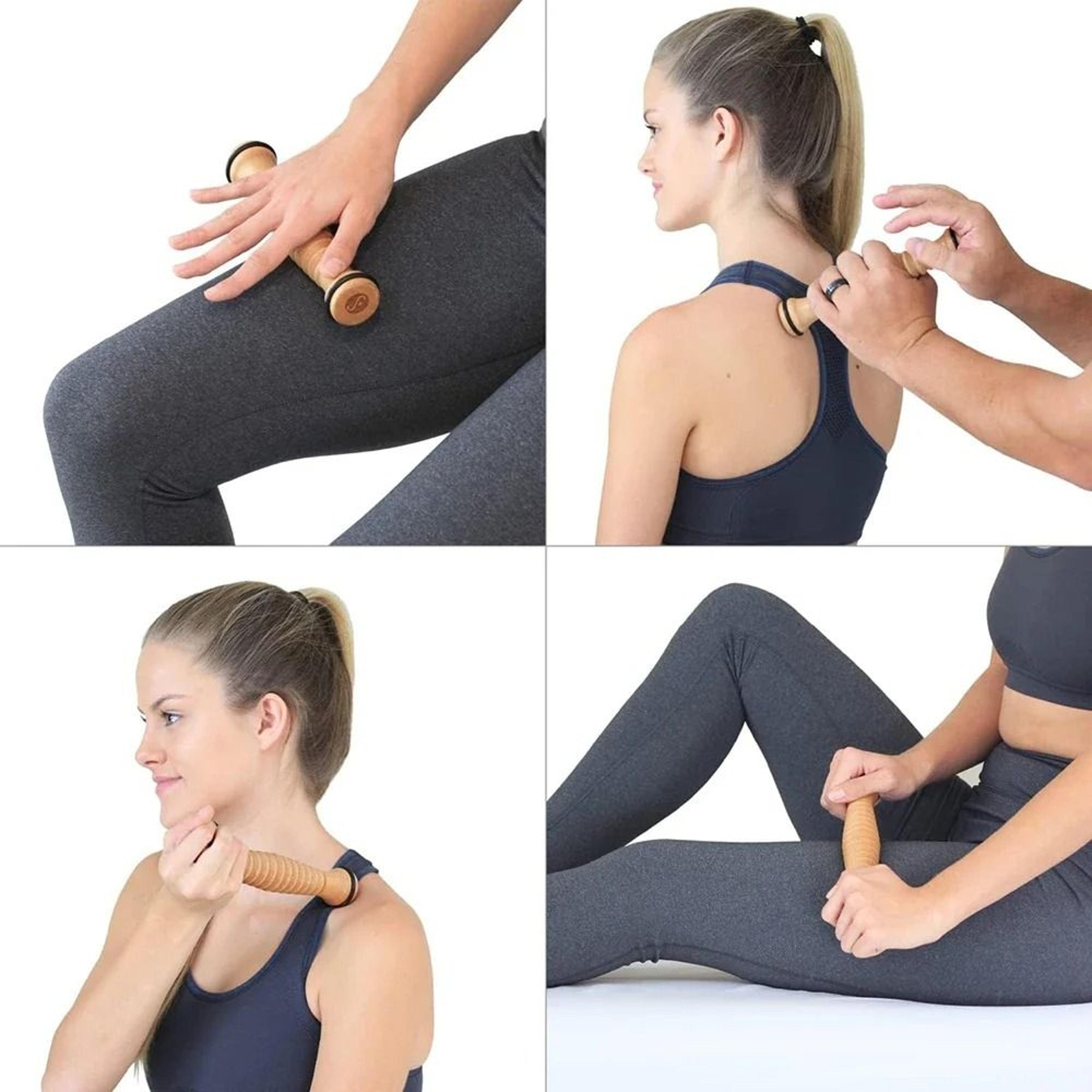 Wooden Foot Roller Massager For Plantar Fasciitis Deep Tissue Stress Relief 4