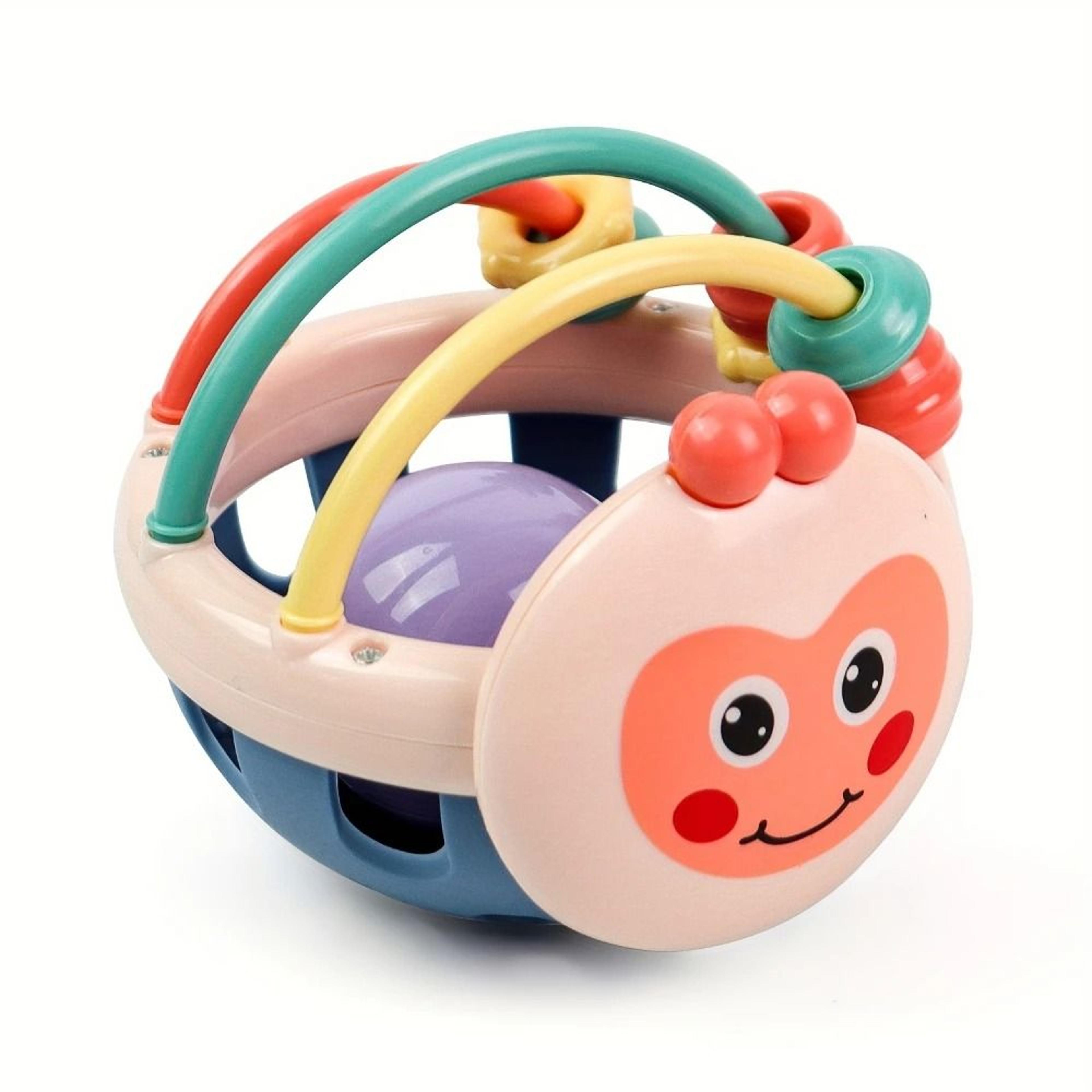 soft baby teething ball sensory grasping rattle toy for newborns