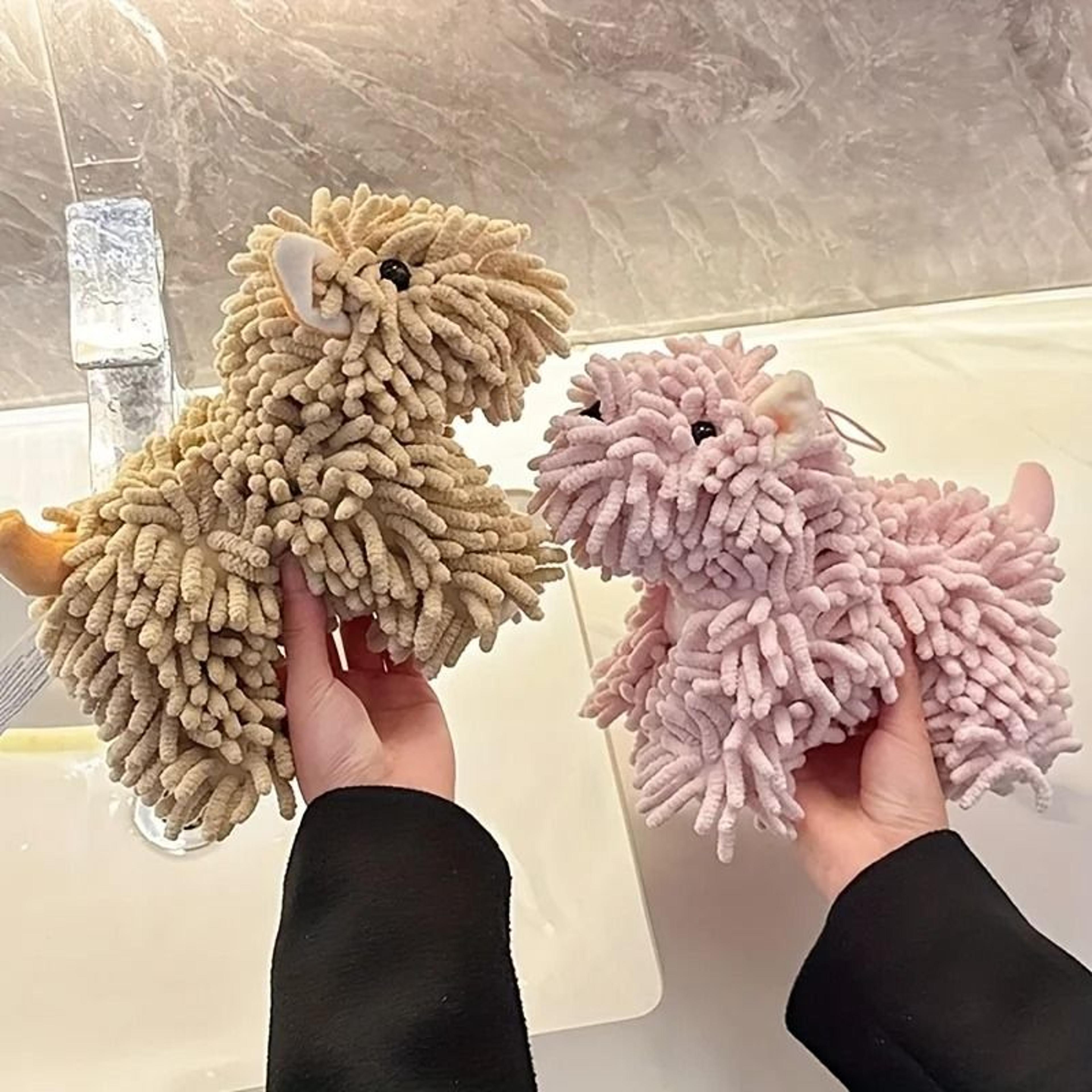Cute Puppy Wall Mounted Hand Towel For Kitchen And Bathroom 5