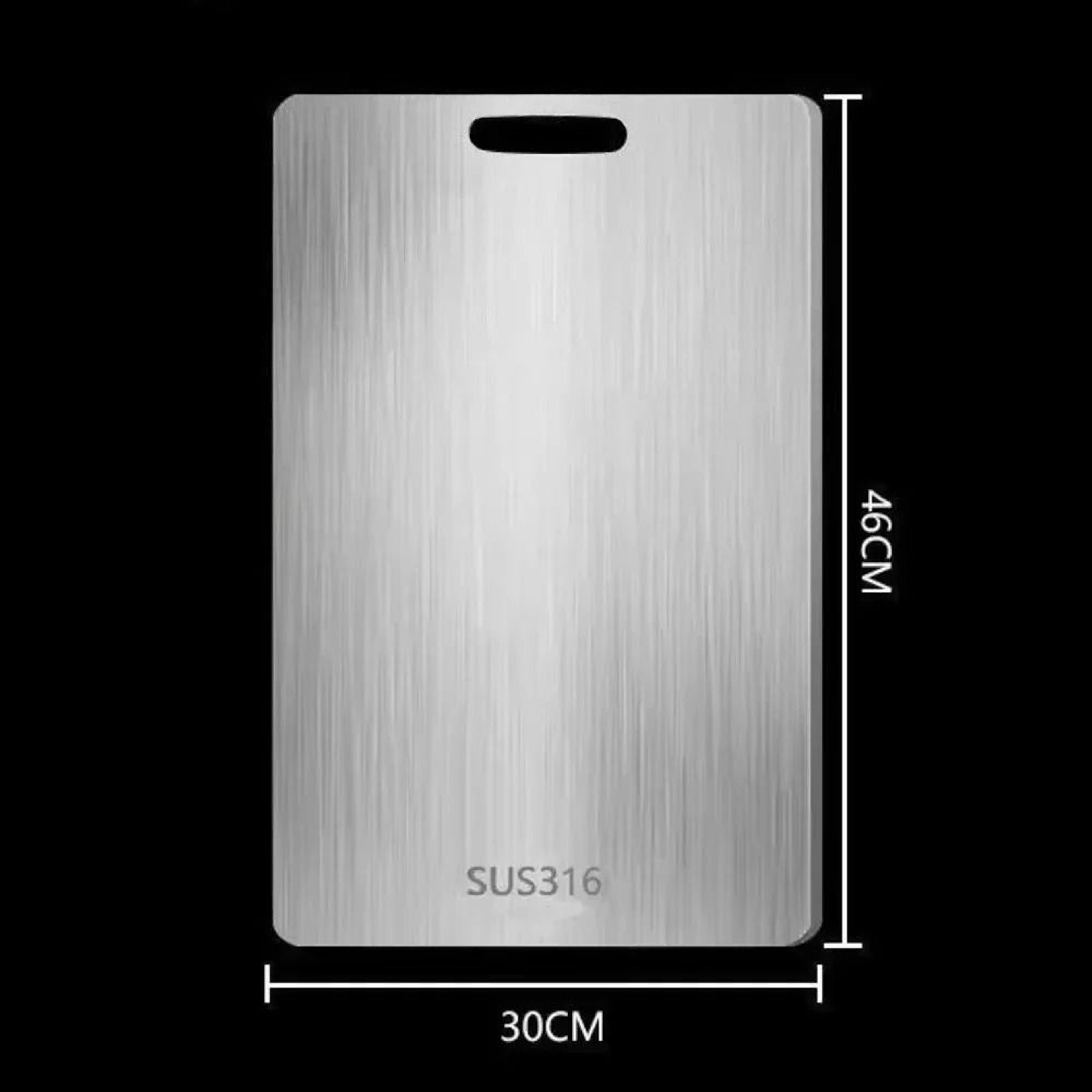 Stainless Steel Cutting Board Antibacterial Kitchen Prep Board 3