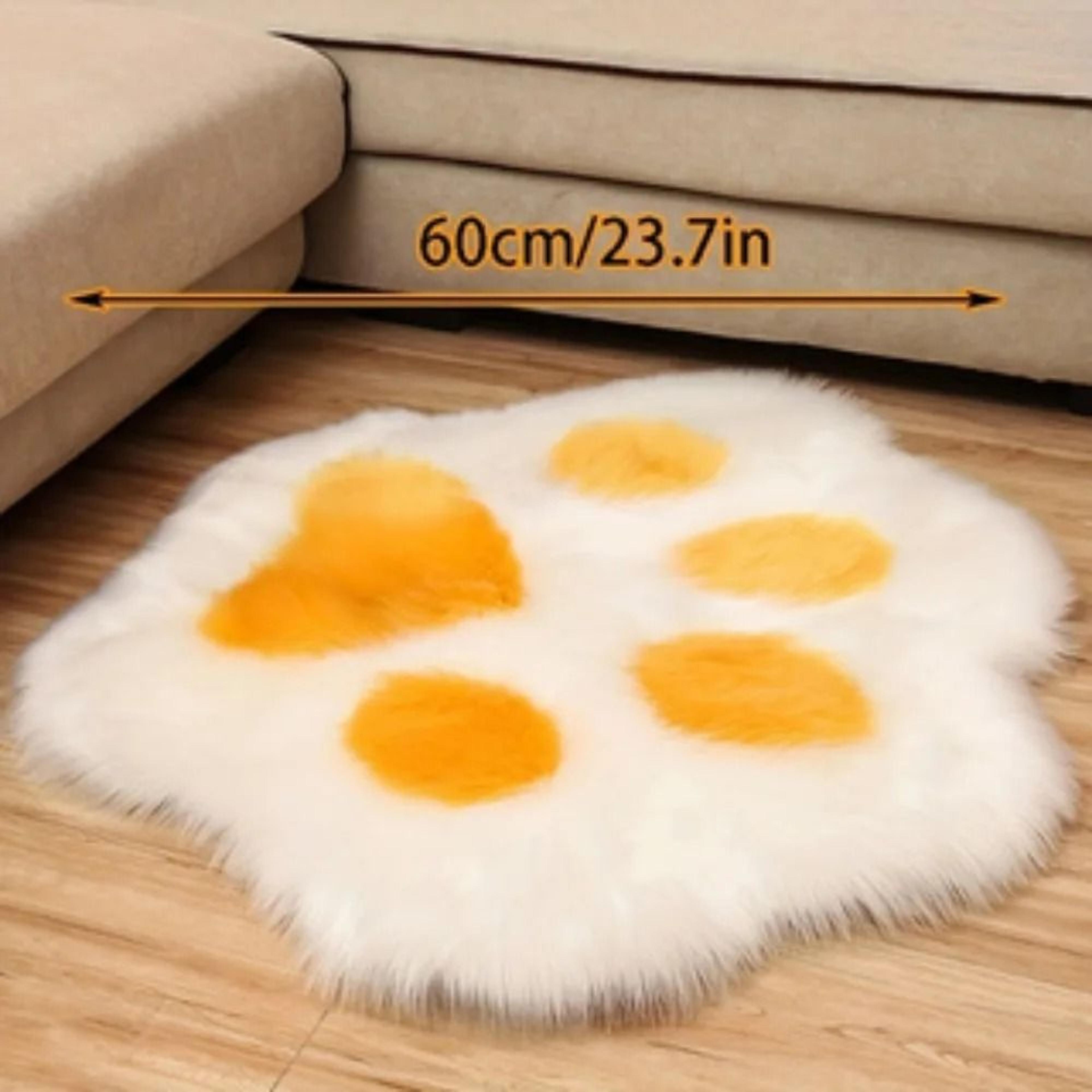 Cute Cat Paw Plush Carpet Soft Decorative Floor Mat 2