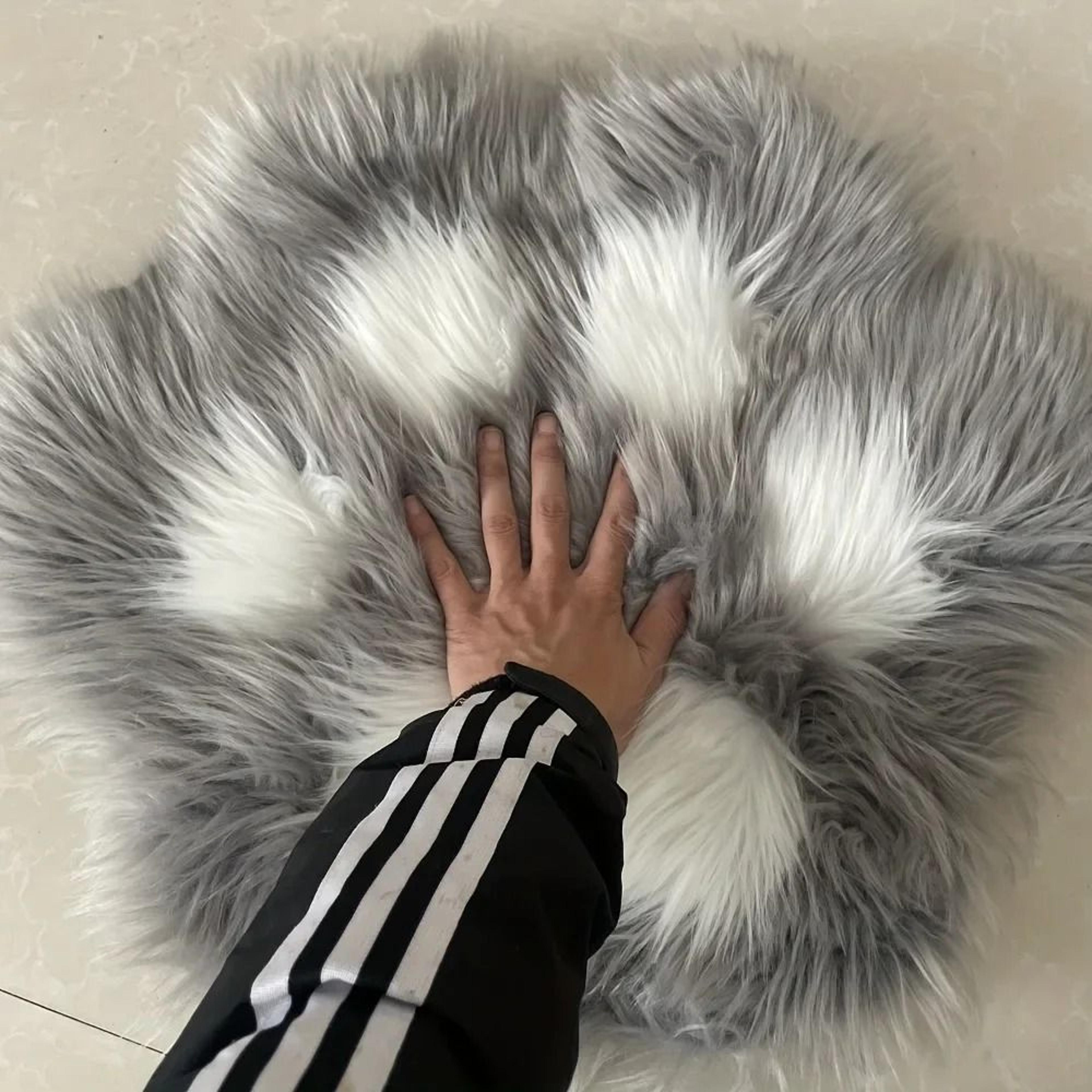 Cute Cat Paw Plush Carpet Soft Decorative Floor Mat 7