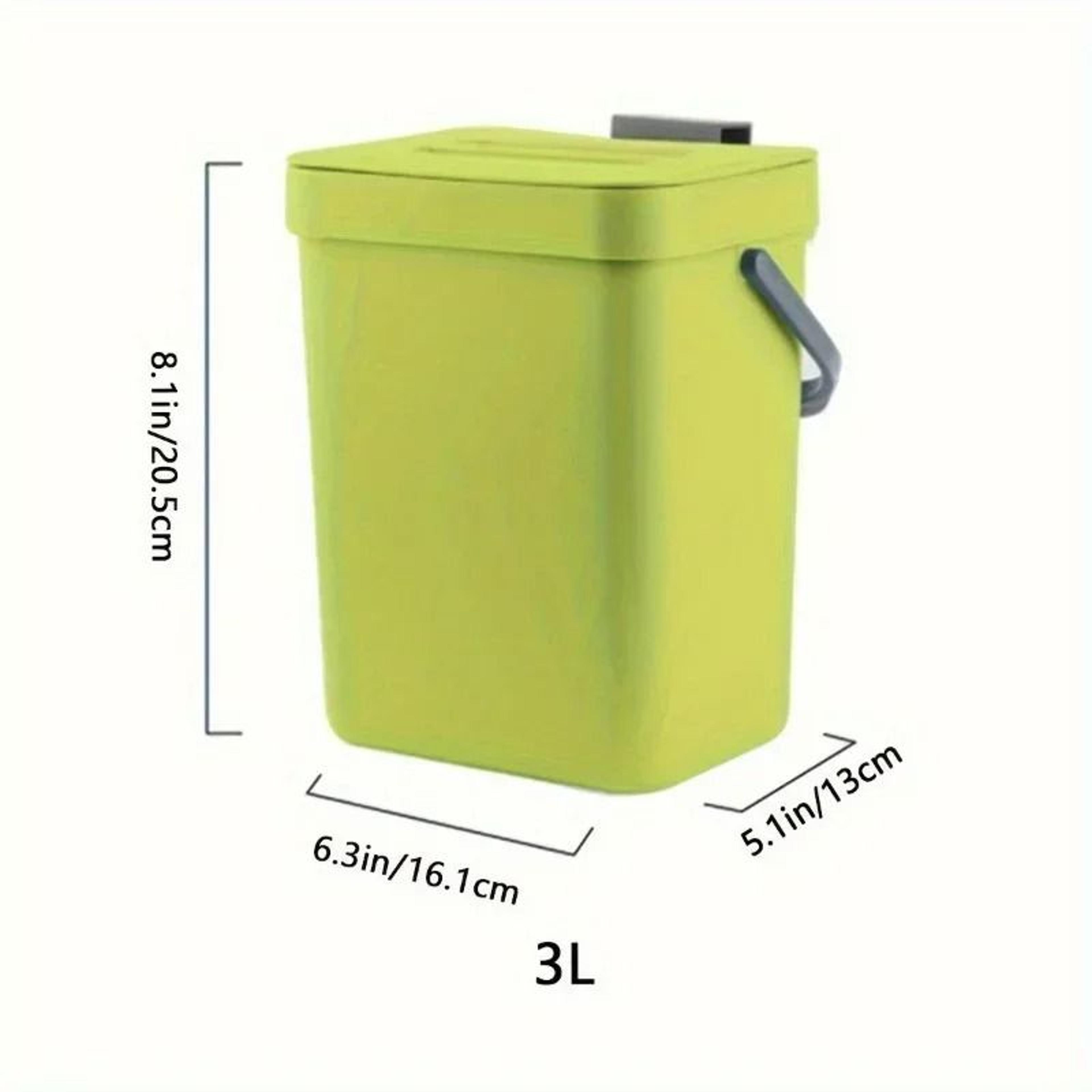 Space Saving Quiet Close Trash Can Sealed Kitchen Office Bin 3