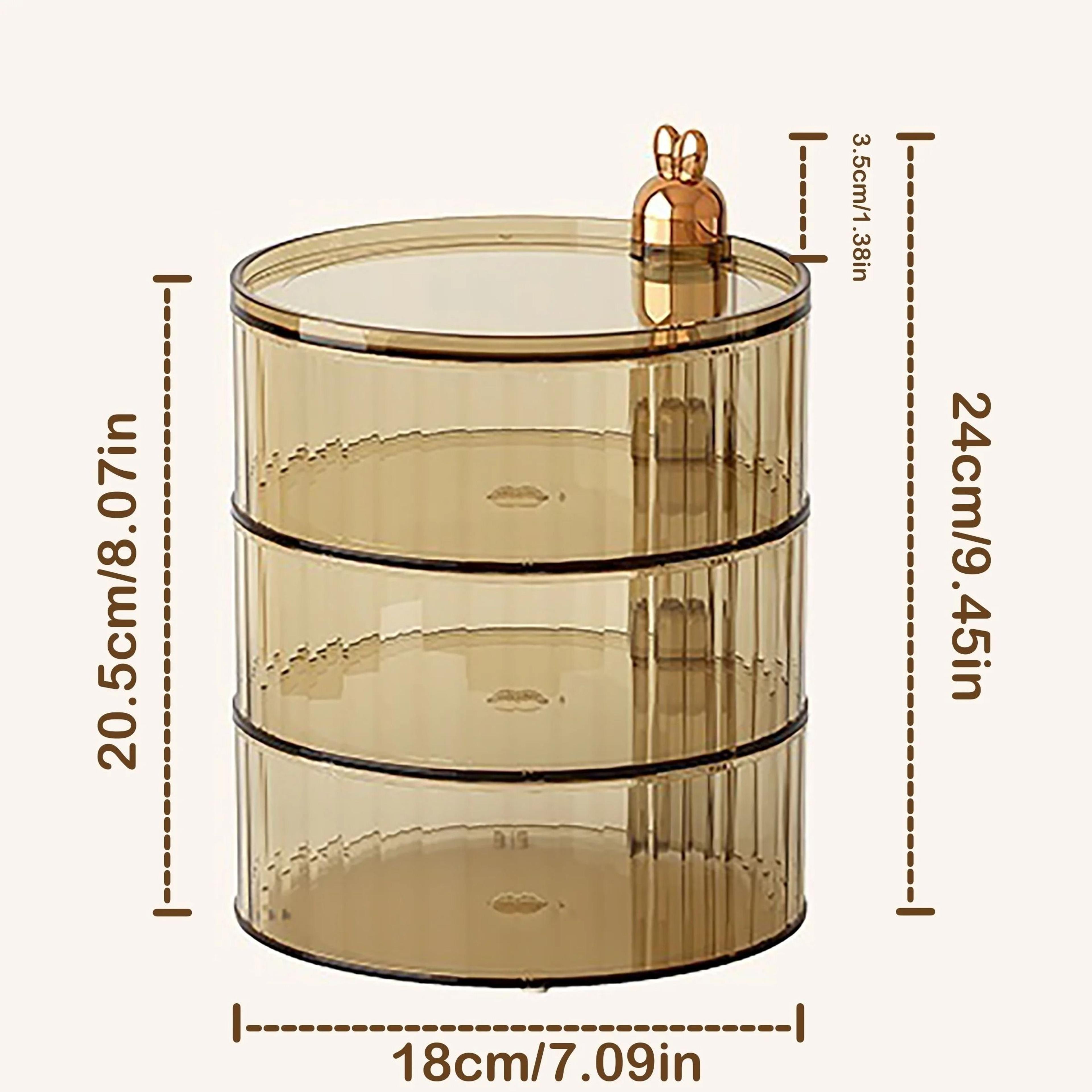 Rotatable Transparent Food Storage Box Multi Layer Sealed Snack Container 5