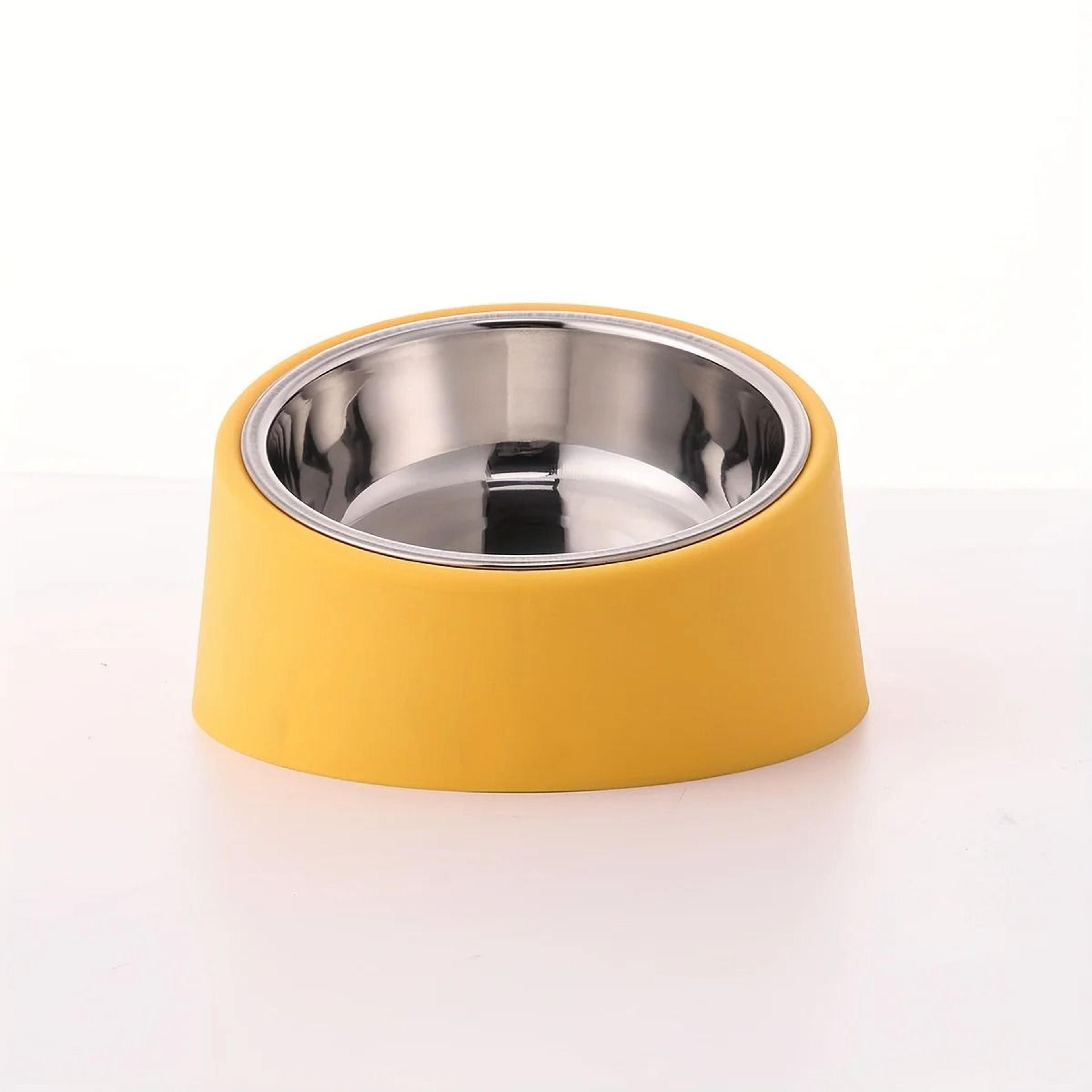 Elevated Tilted Pet Bowl Stainless Steel Feeding Bowl With Stand 3