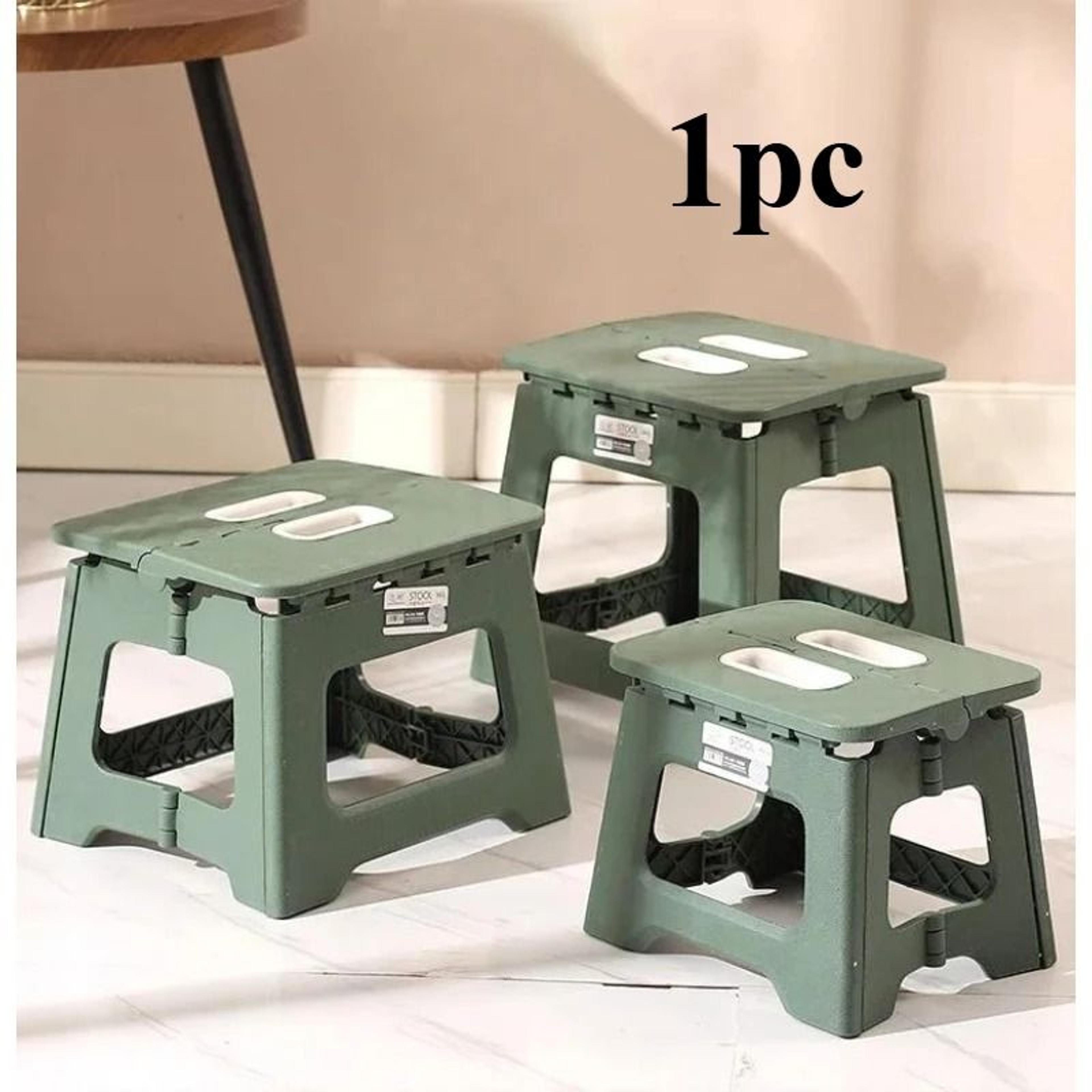 Portable Folding Saddle Stool Thickened Plastic Outdoor Adult Chair 0