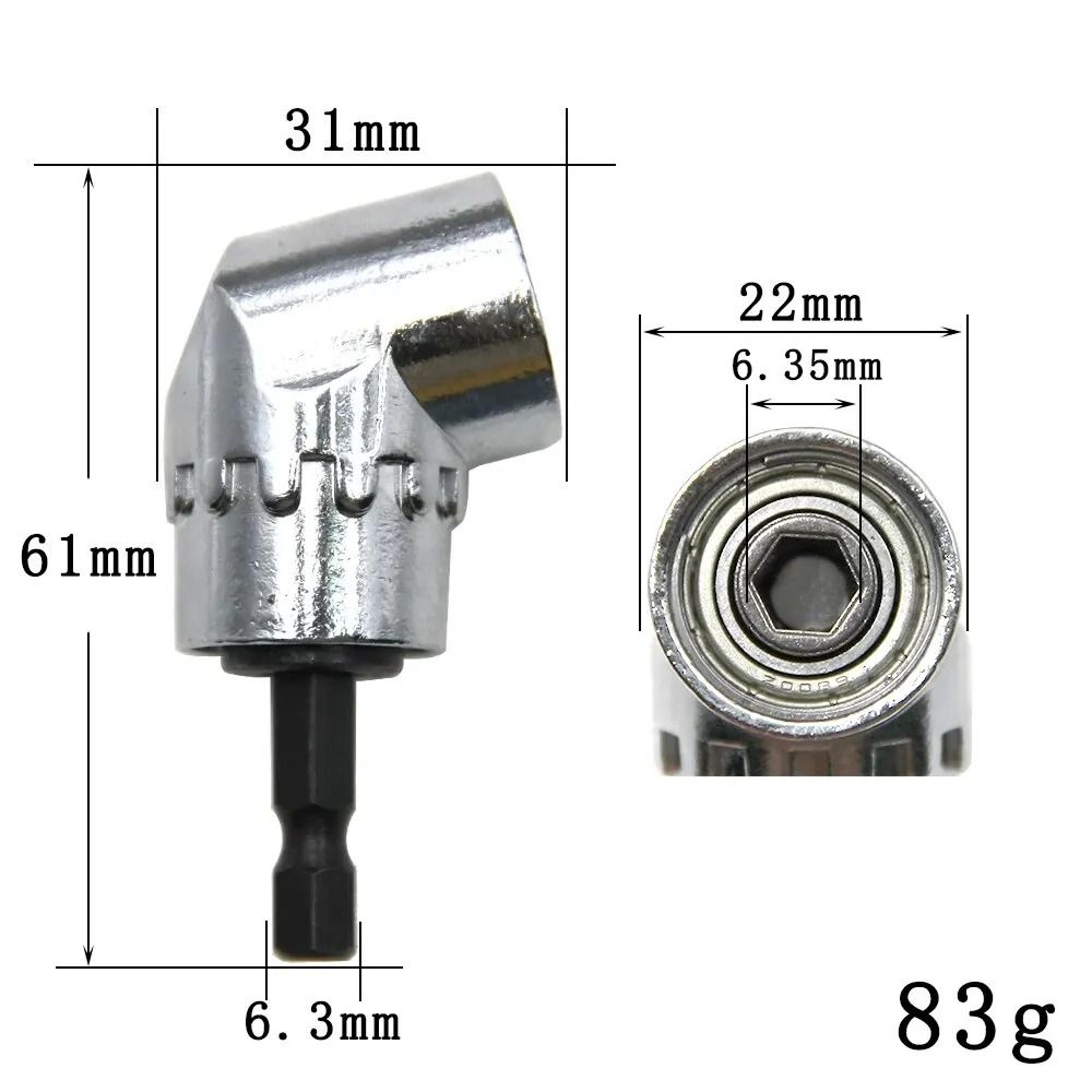 105 Degree Right Angle Screwdriver Attachment Electric Drill Corner Extension Tool 2