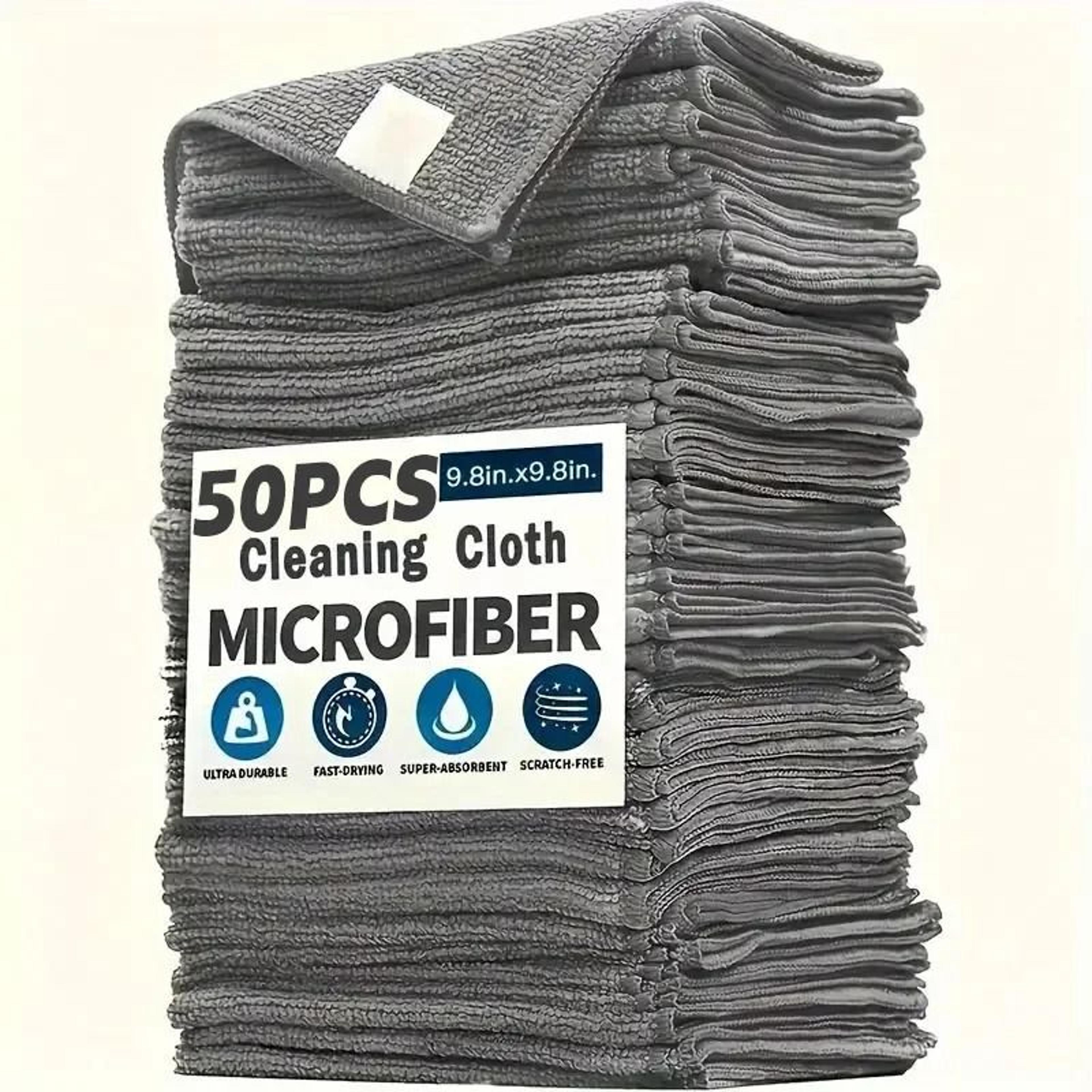 Thick Microfiber Cleaning Cloth Lint Free Absorbent Towel Set 5