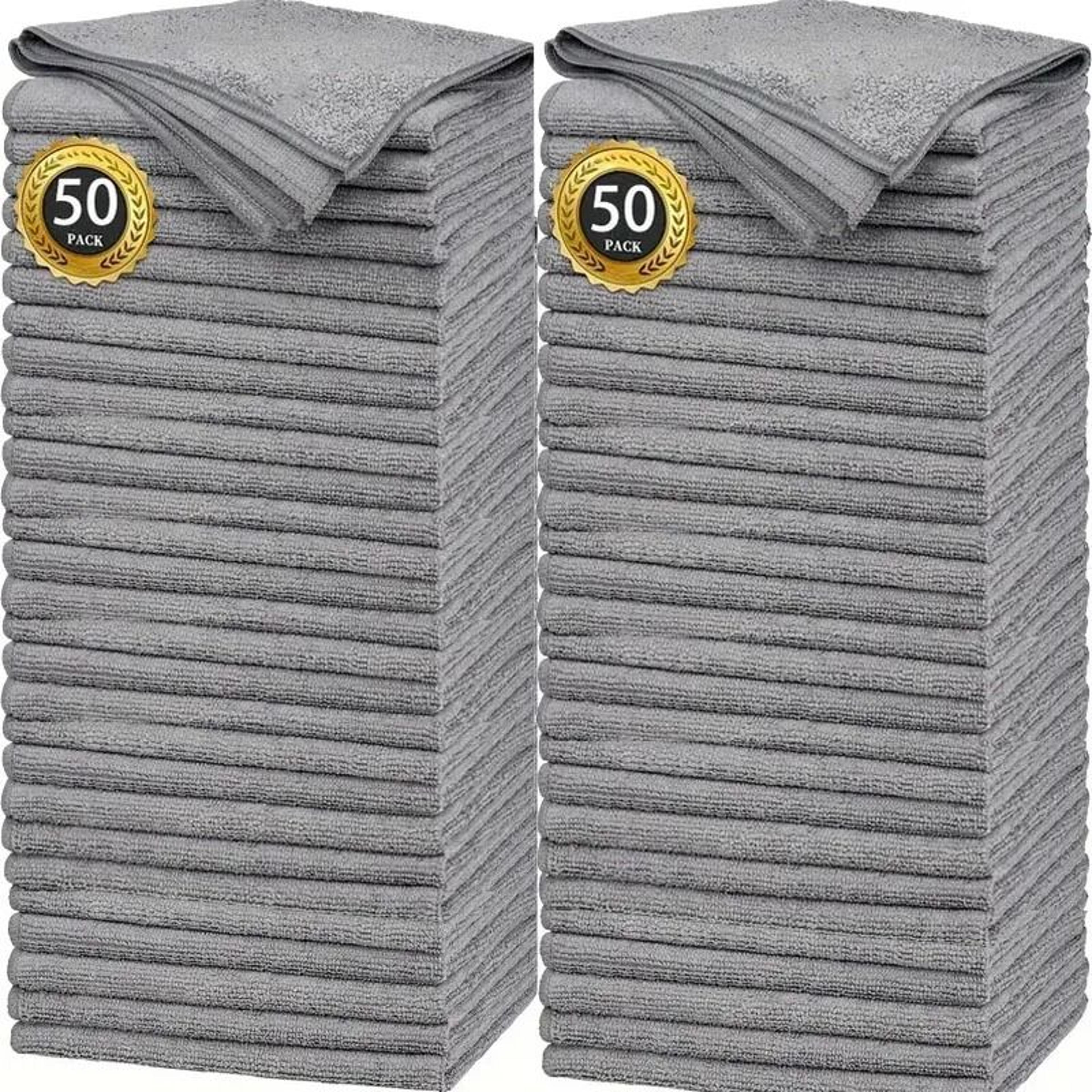 Thick Microfiber Cleaning Cloth Lint Free Absorbent Towel Set 8