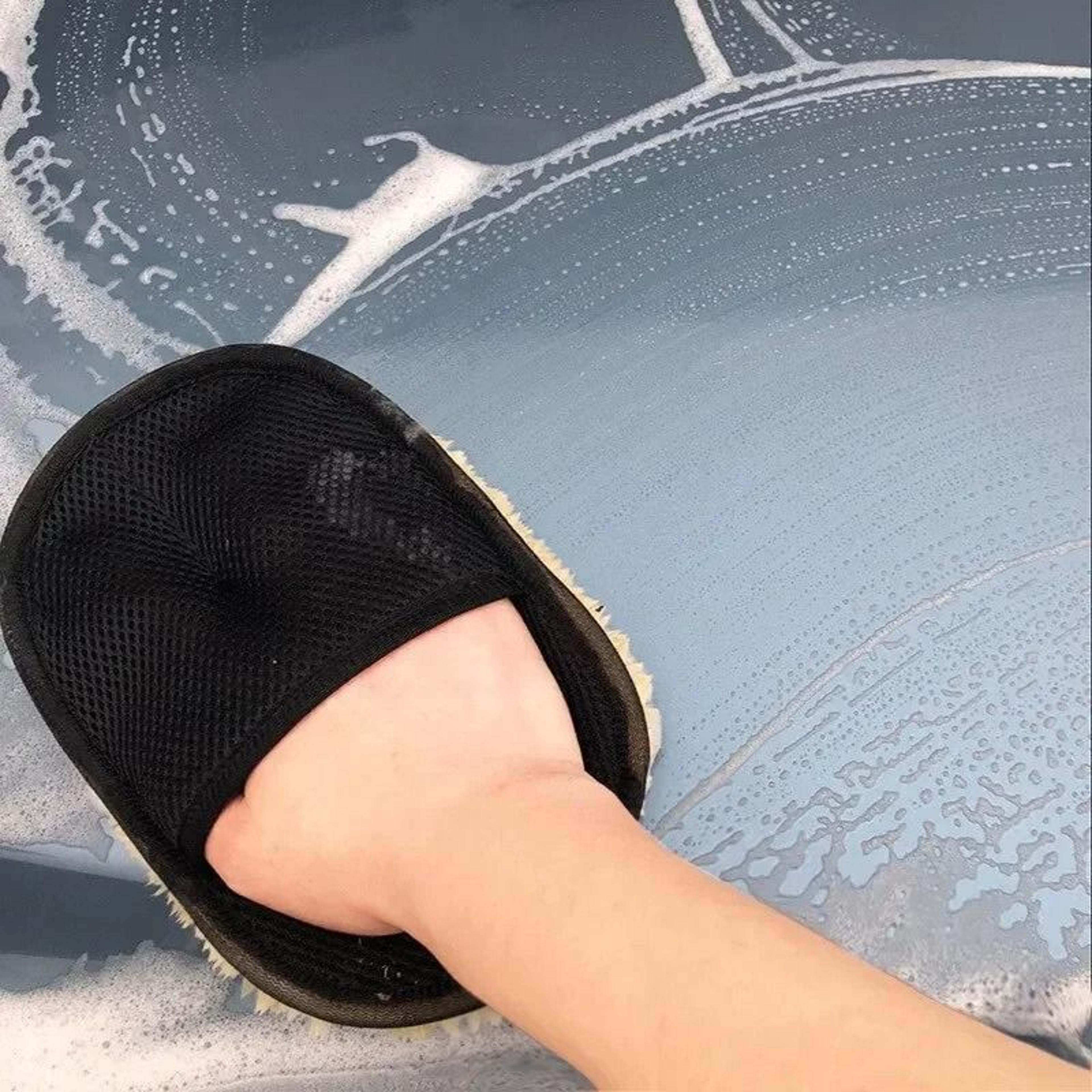 Plush Imitation Wool Car Wash Glove Thick Microfiber Cleaning Mitt 12