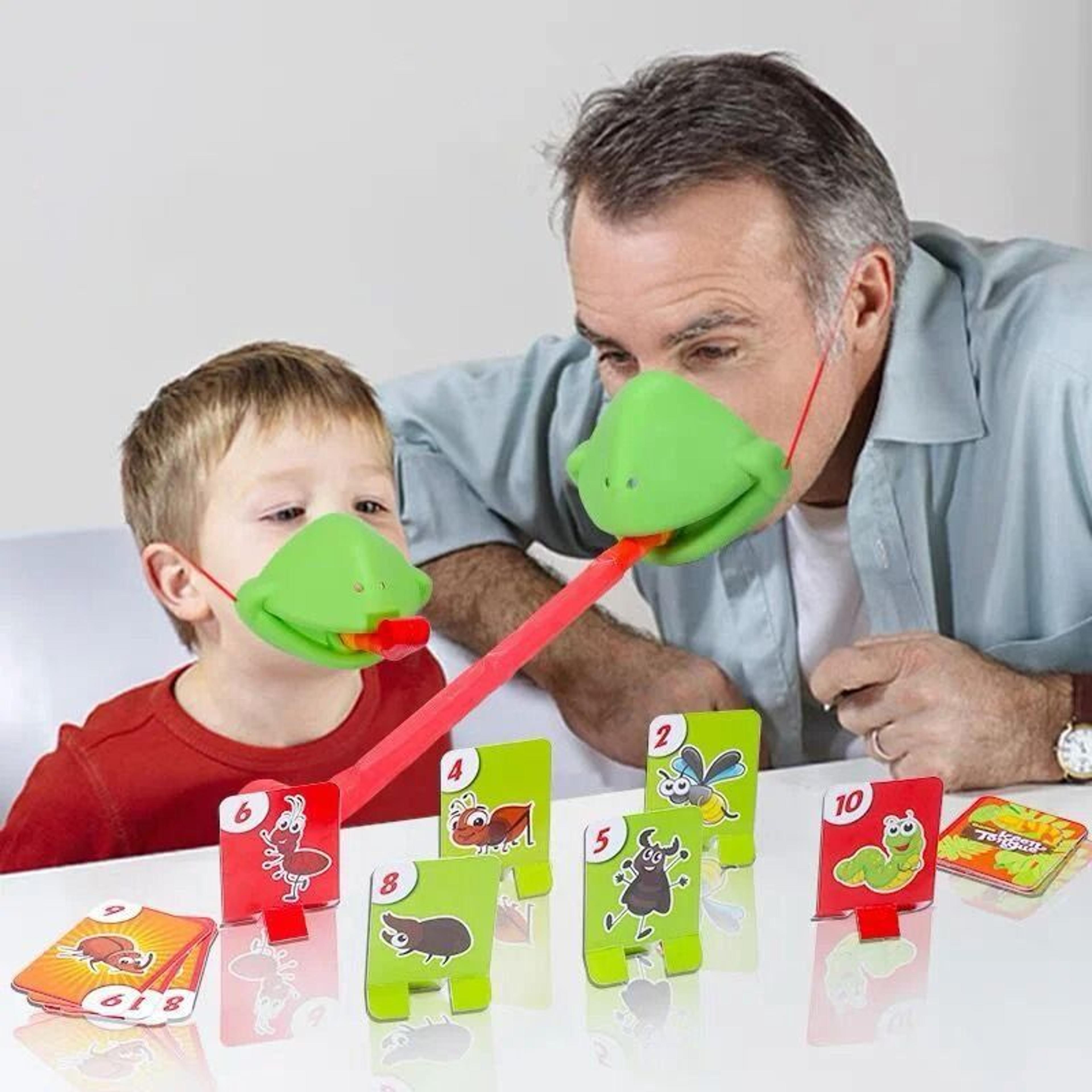 Frog Lizard Tongue Game Mask Fun Interactive Family Board Game 8