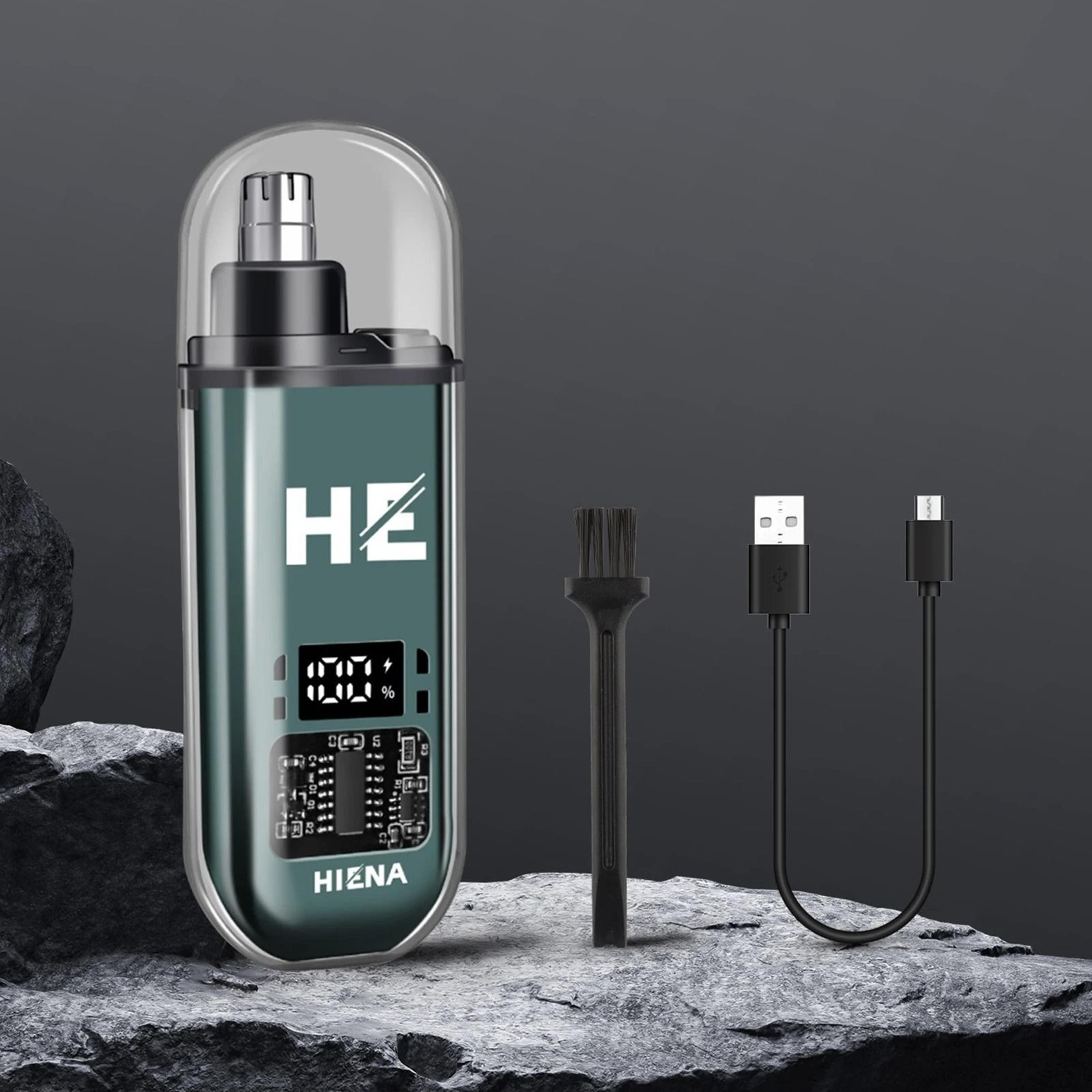 HIENA Electric Nose Hair Trimmer Rechargeable Mini Nose And Ear Grooming Tool 0