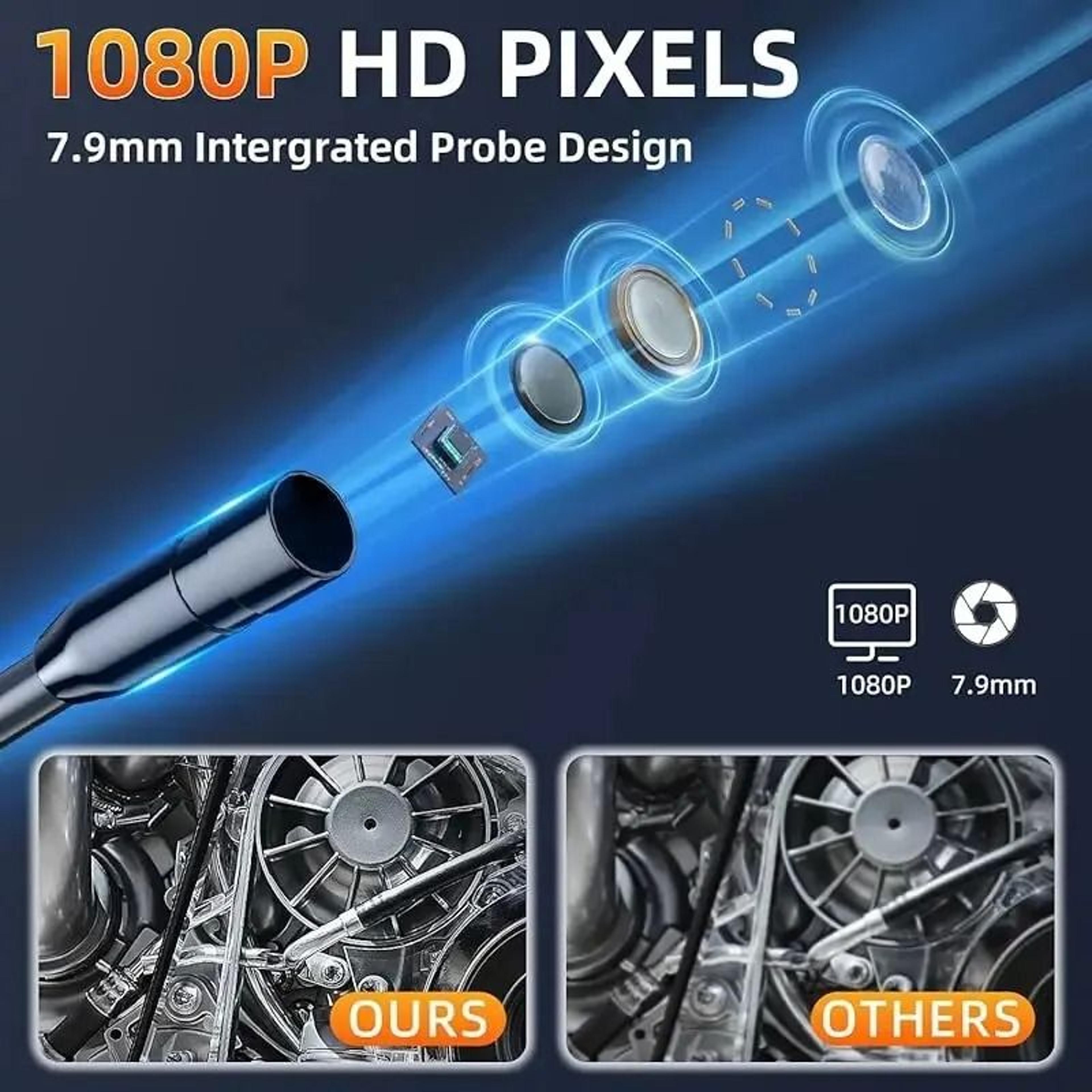 HD Industrial Endoscope Camera 1080P Pipe Inspection Camera With IPS Screen 3