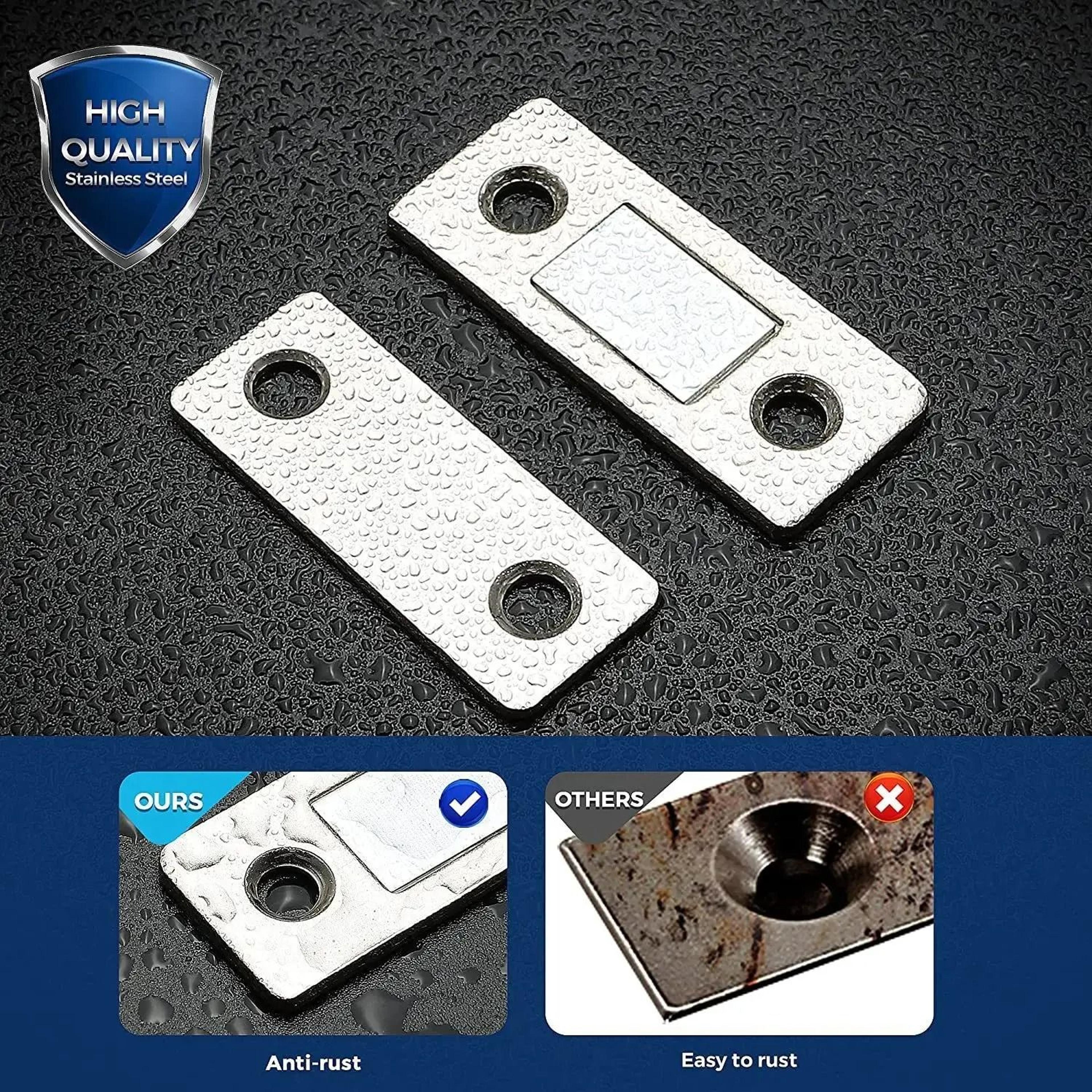 Ultra Thin Magnetic Cabinet Catch Adhesive Door Latch Set 3