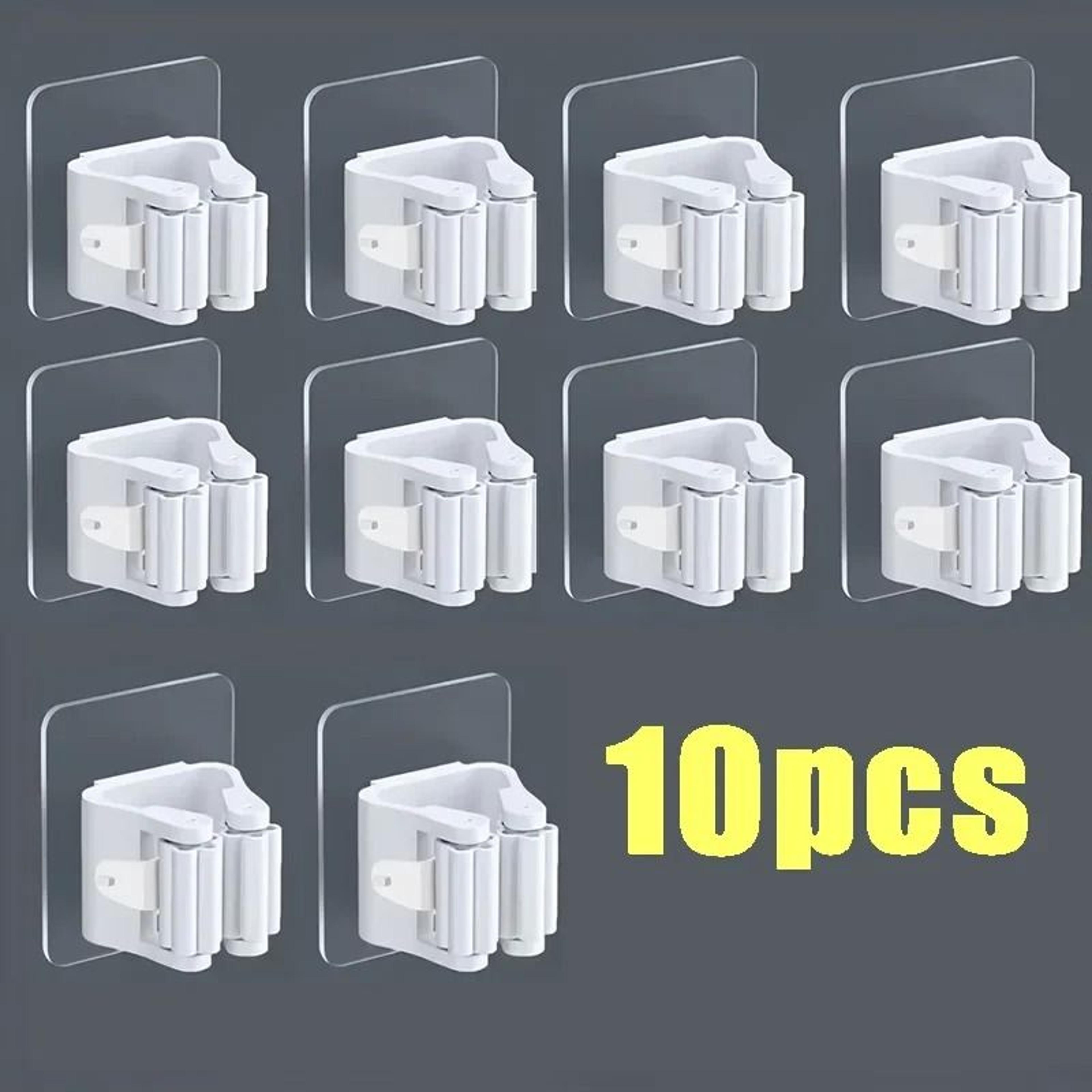 Self Adhesive Mop Holder Wall Mounted Broom Organizer Hook 9