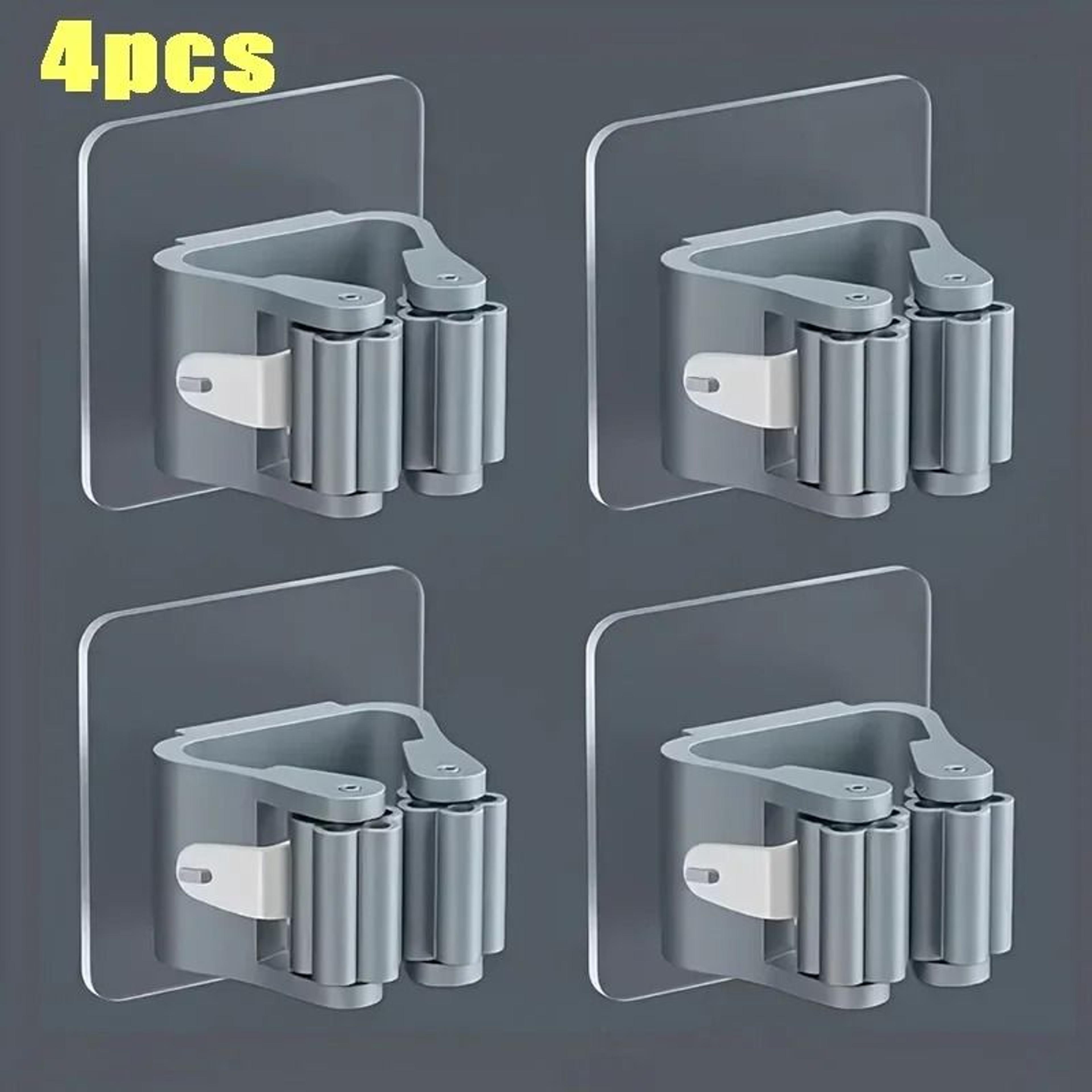 Self Adhesive Mop Holder Wall Mounted Broom Organizer Hook 4