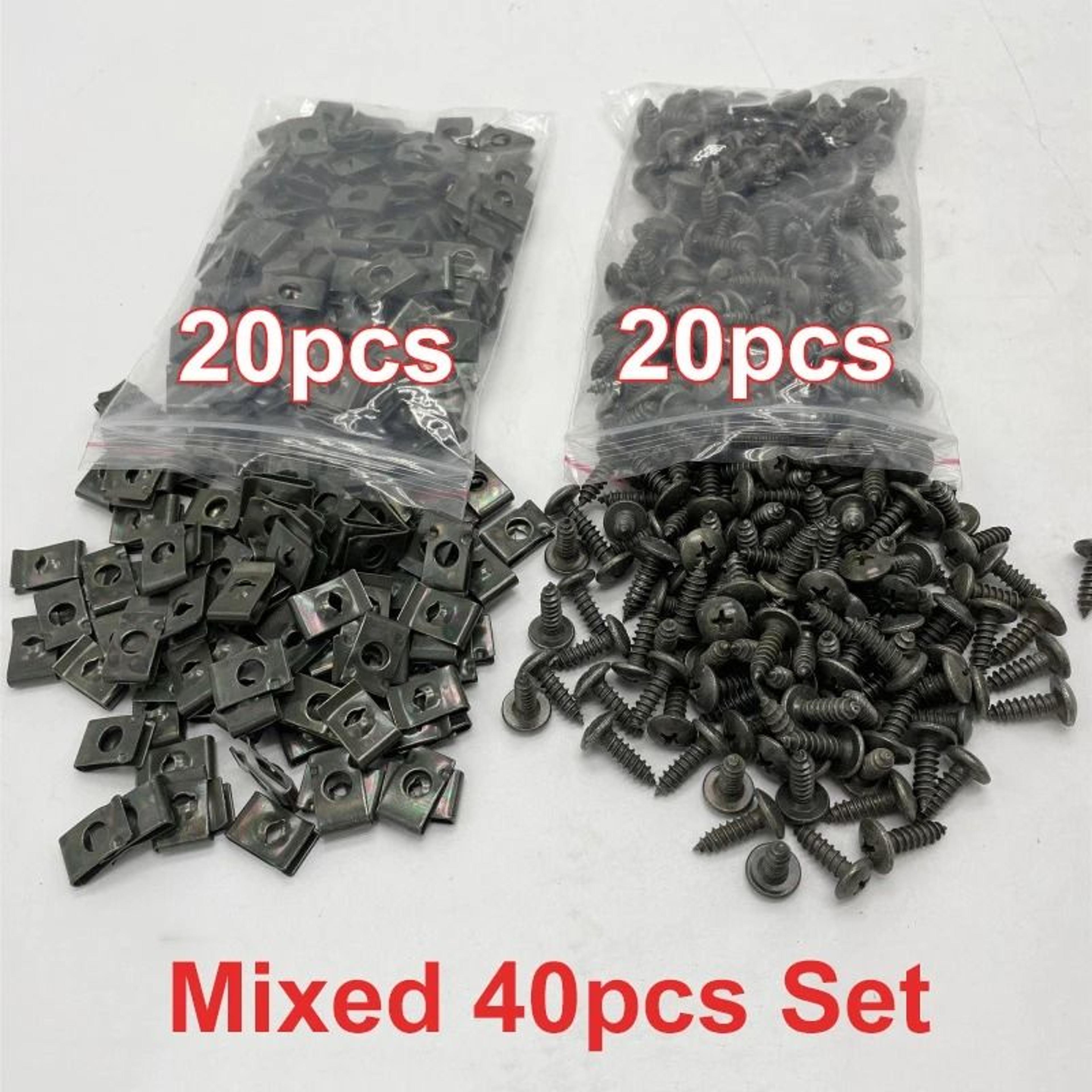 Self Tapping U Clip Screws Anti Rust Metal Fastener Kit For Cars And Motorcycles 7