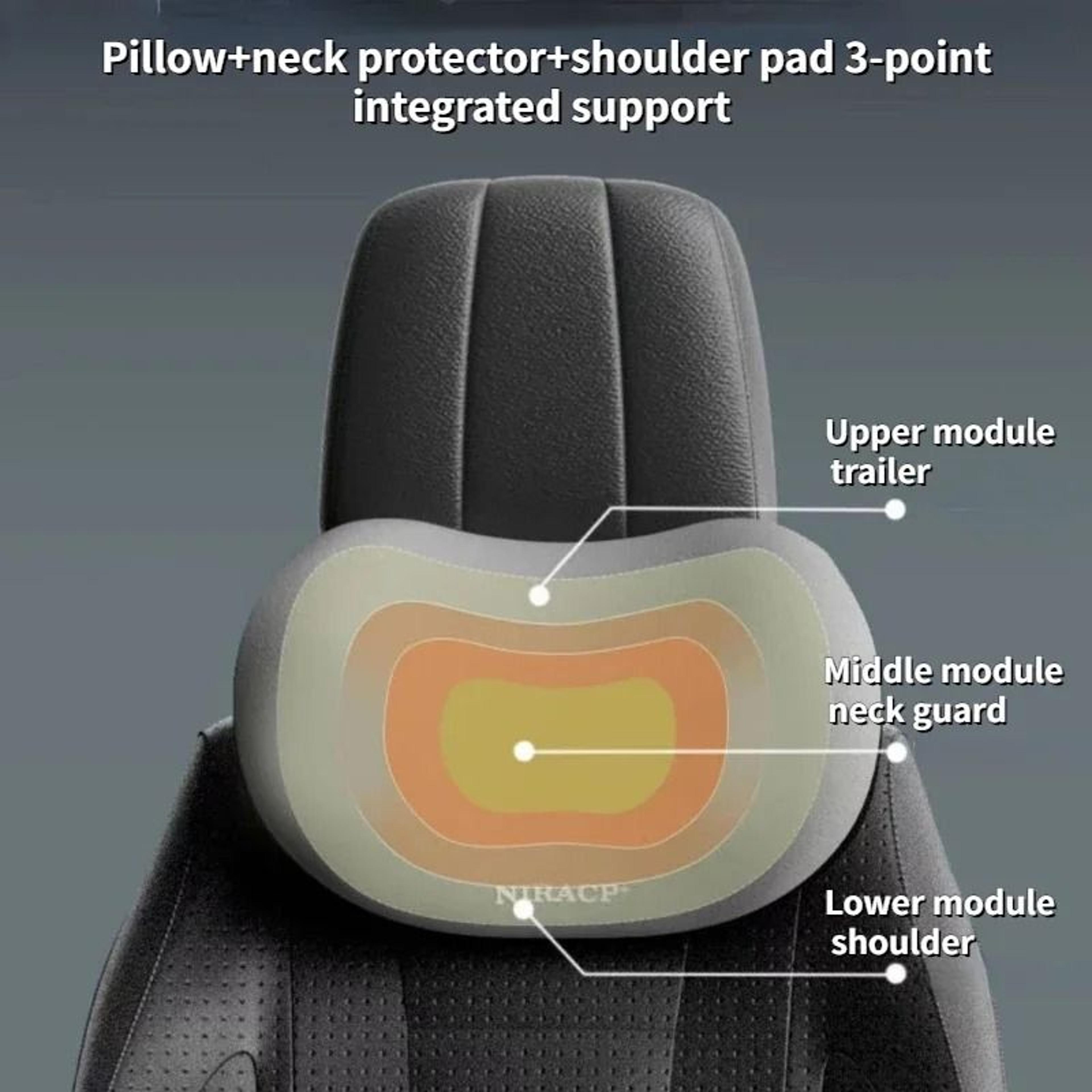 Car Memory Foam Neck Pillow And Lumbar Support Cushion For Comfortable Driving 12