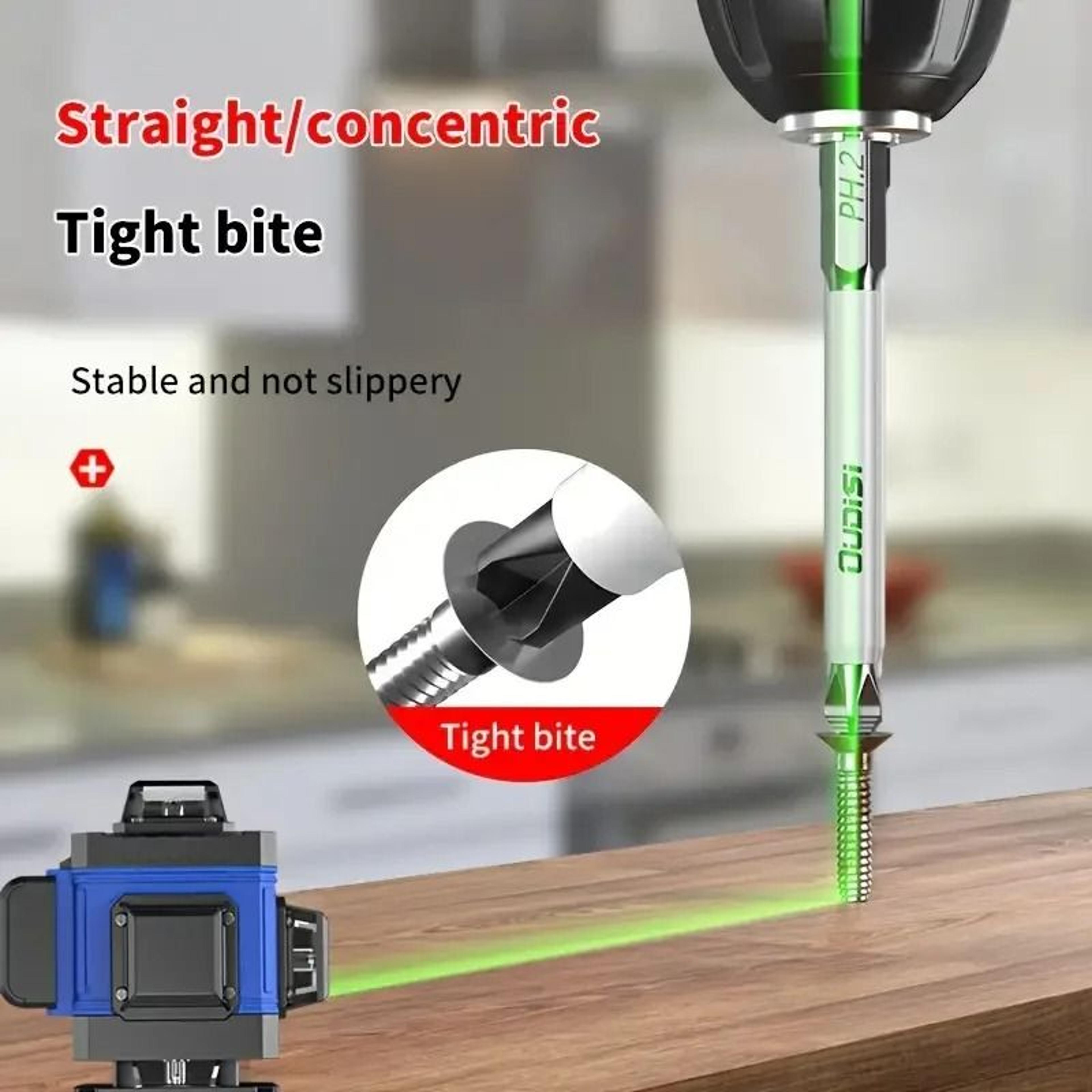 Magnetic Screwdriver Bit Set PH2 Anti Slip Heavy Duty Impact Bits 5