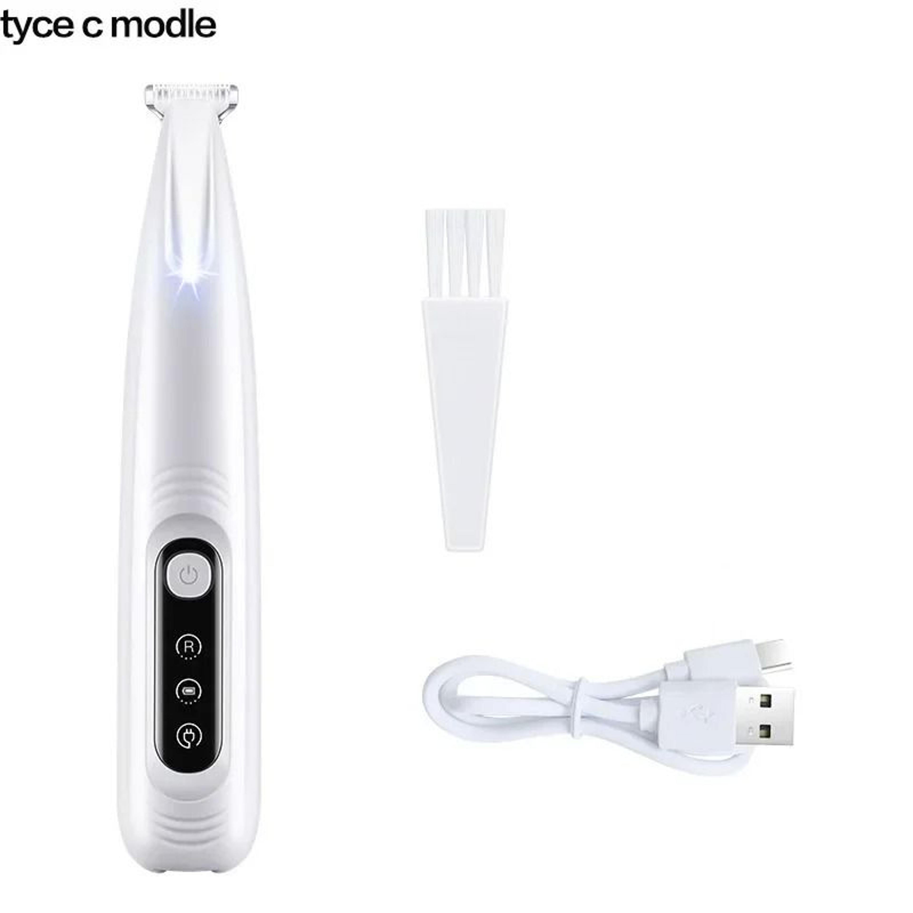 Waterproof Dog Paw Trimmer With LED Light And Wide Blade Grooming Clipper 2