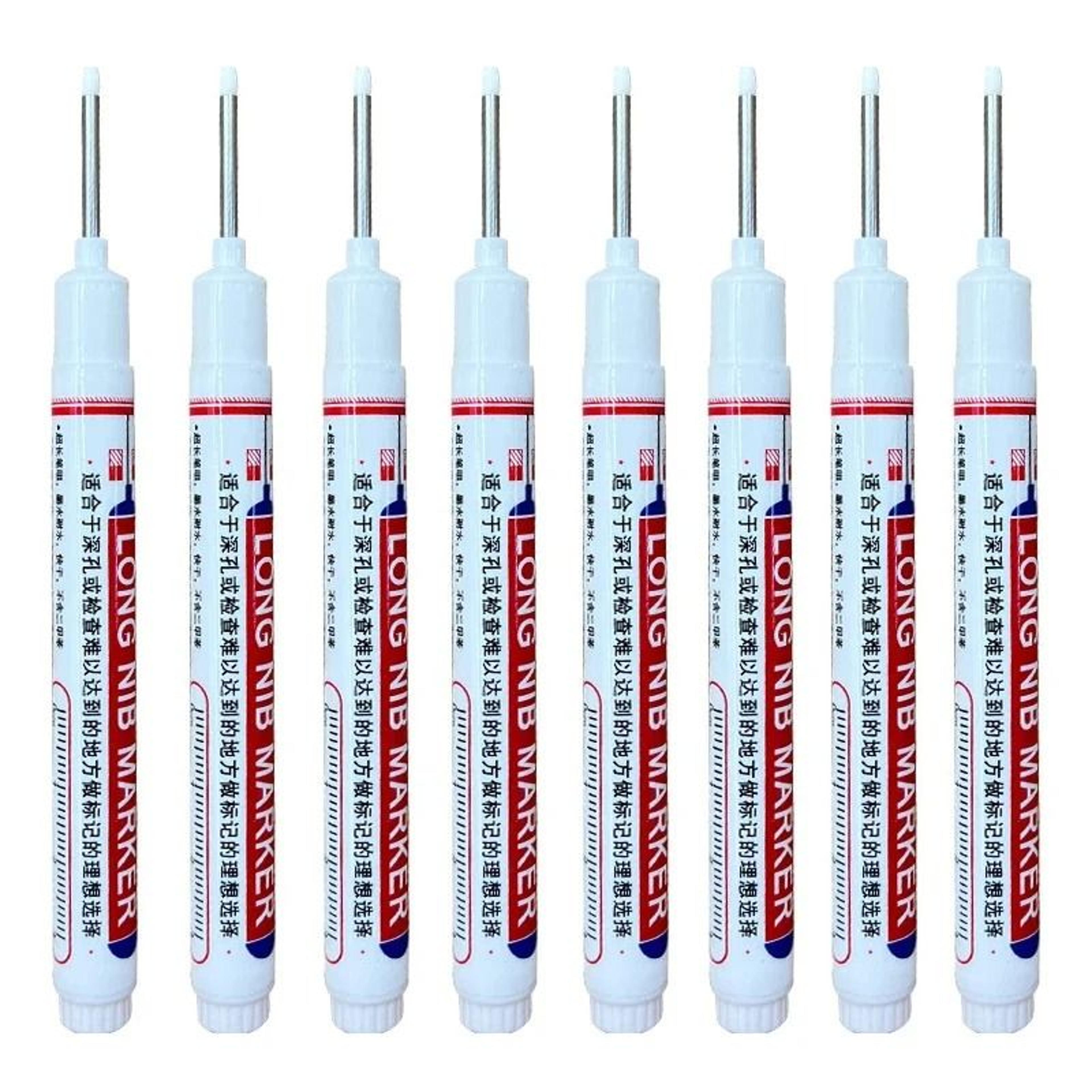 Deep Hole Marker Set Long Nib Permanent Markers For Metal Wood And DIY 2