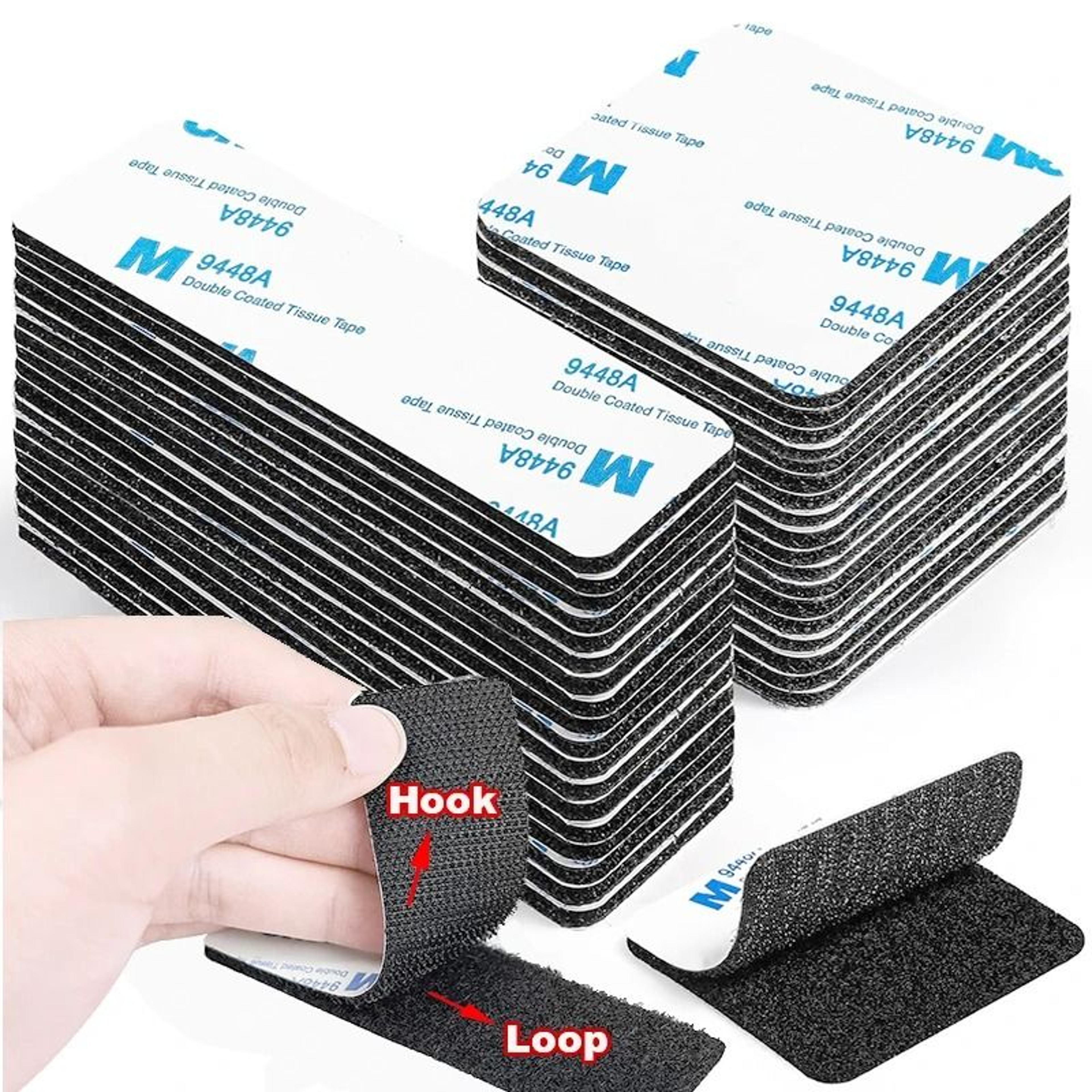 Self Adhesive Hook And Loop Fastener Tape Strong Nylon Mounting Pads 0