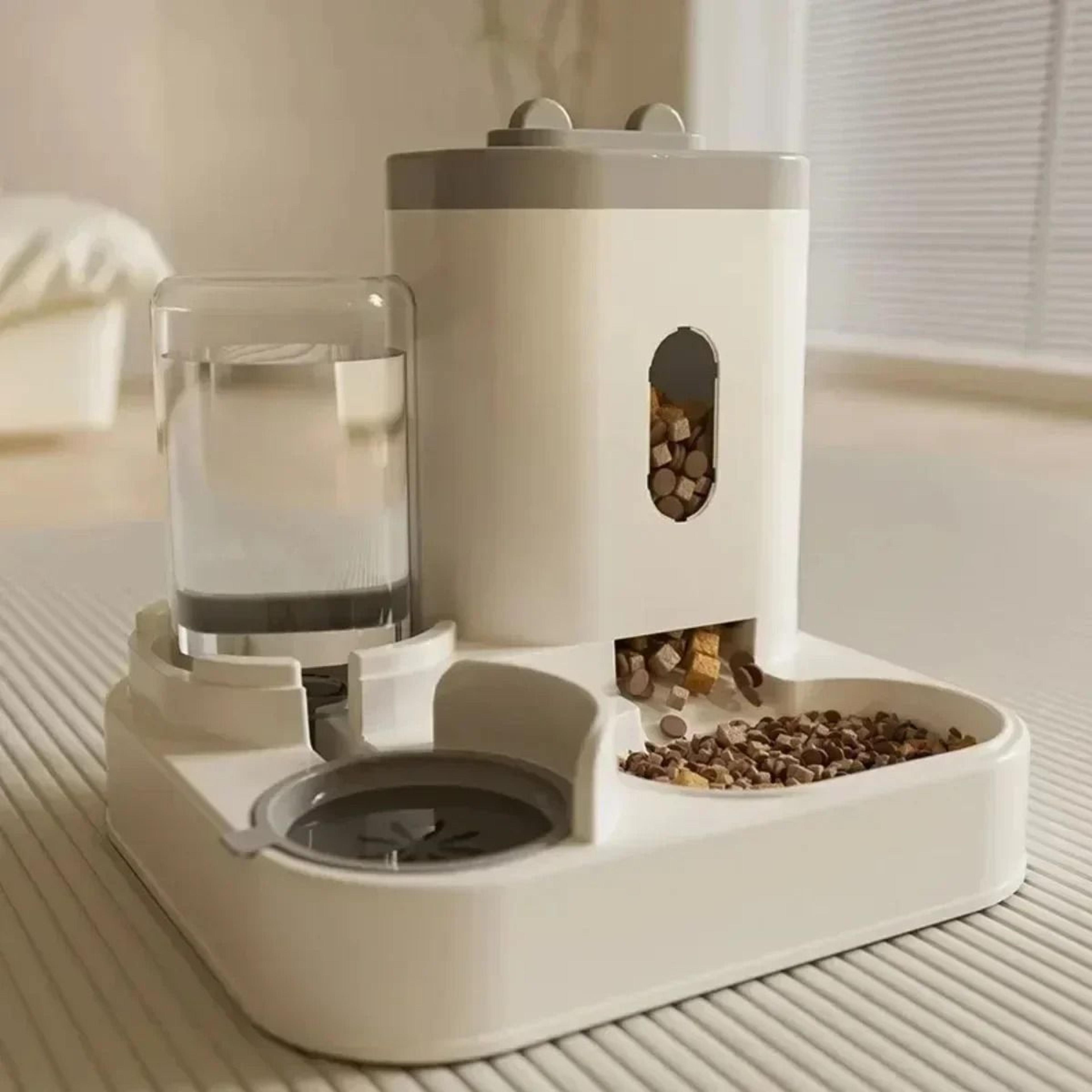 Automatic Pet Feeder With Water Fountain Large Capacity Food Dispenser For Dogs And Cats 6