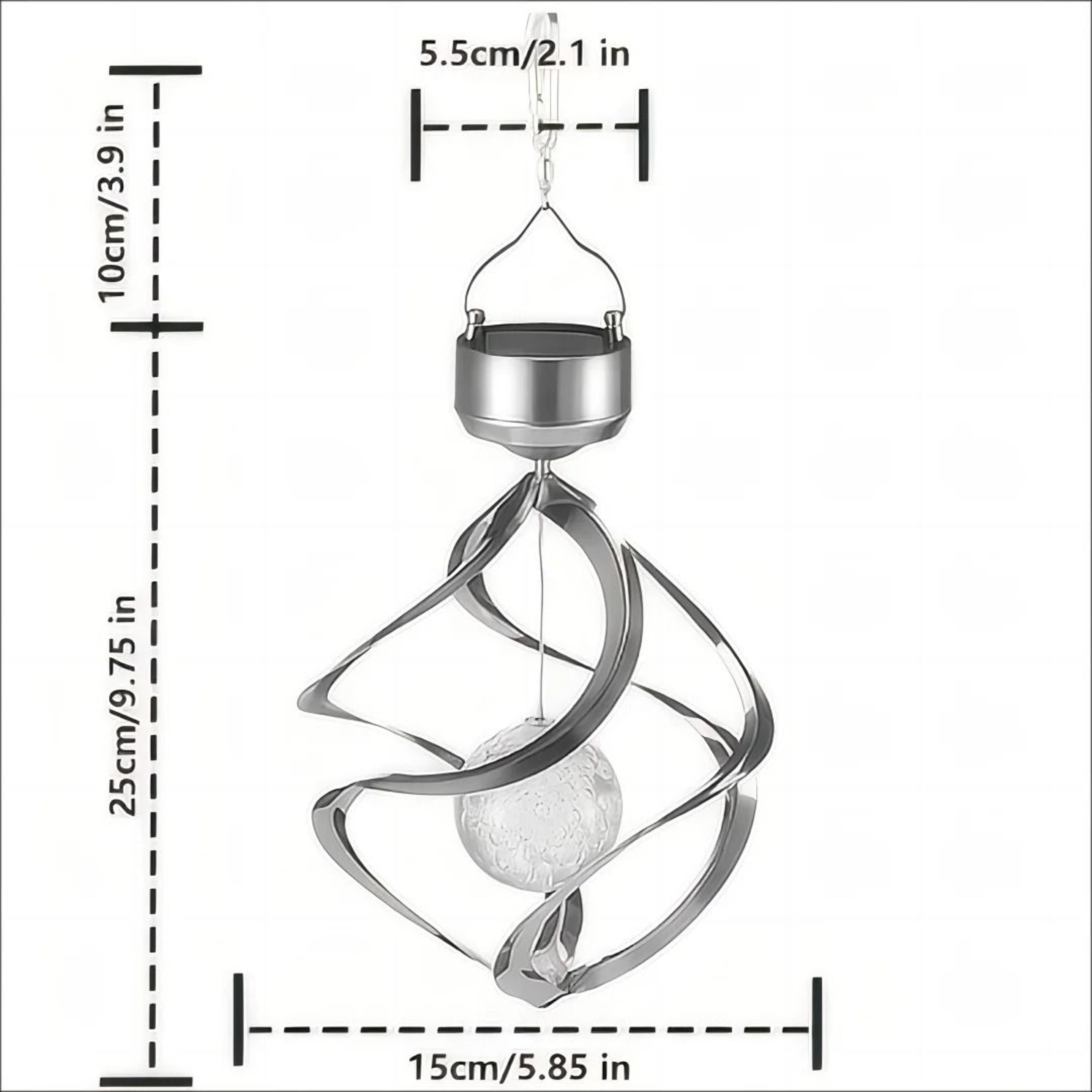 Solar Wind Chime Pendant Light Outdoor Garden Decorative Solar Light 1