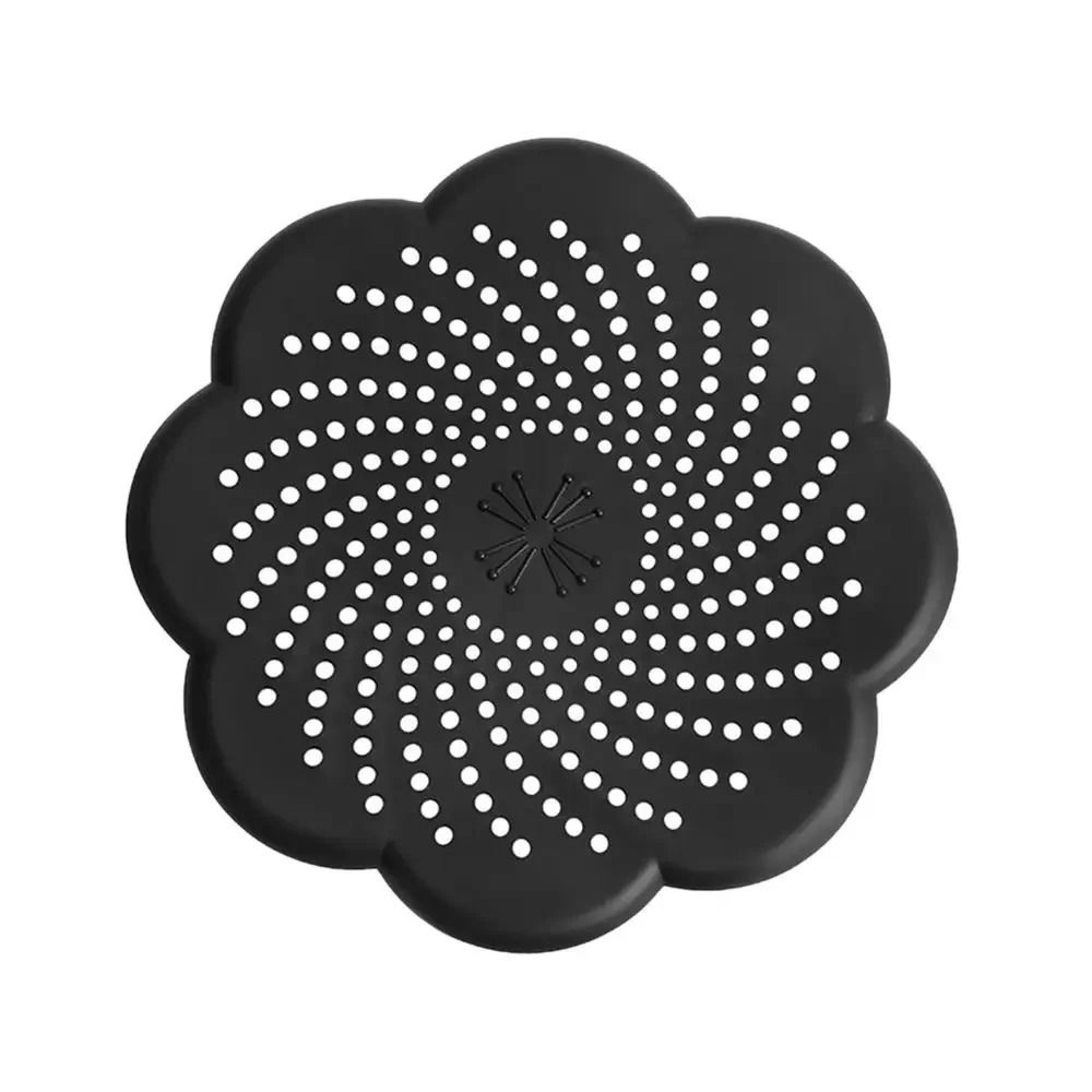 Flower Shape Silicone Drain Strainer Hair Catcher Floor Drain Cover Mesh For Kitchen And Bathroom 1